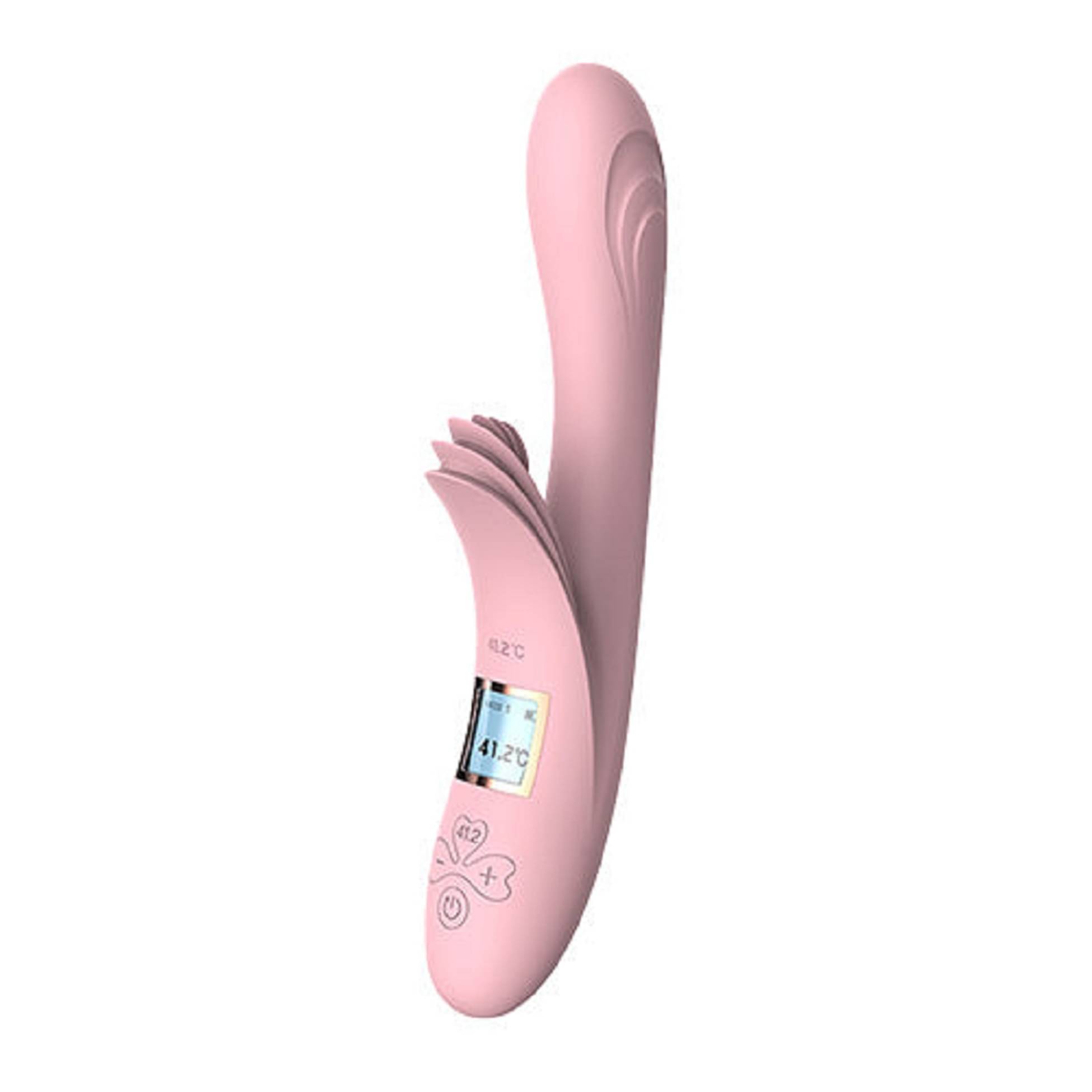     			Vibrations Led Heating Portable Manual Massager
