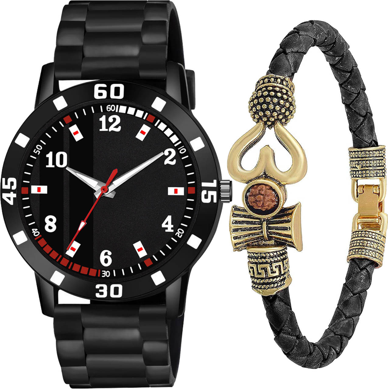     			Wristy Black Silicon Analog Men's Watch