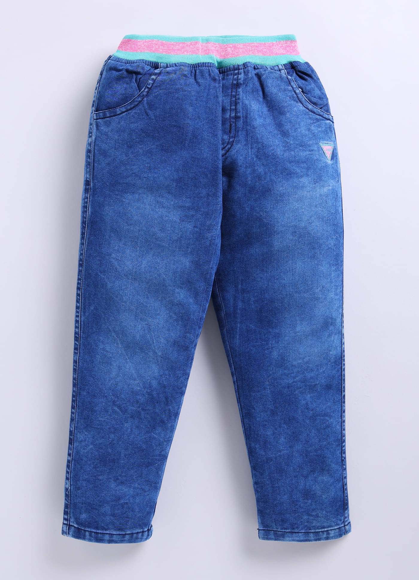     			ZAB Baby Girls Denim Jeans ( Pack of 1 , Blue )
