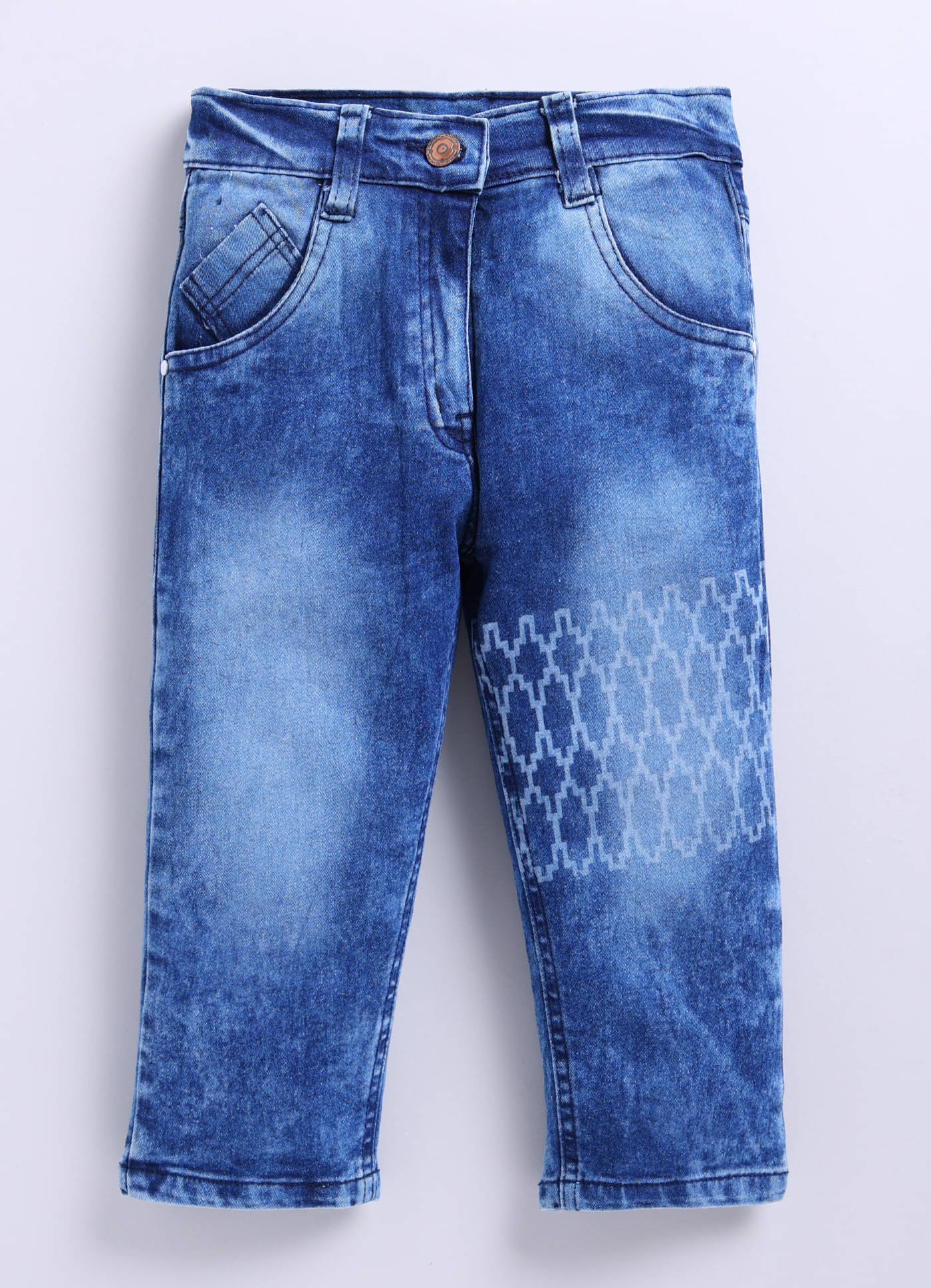     			ZAB Girls Denim Jeans ( Pack of 1 , Blue )