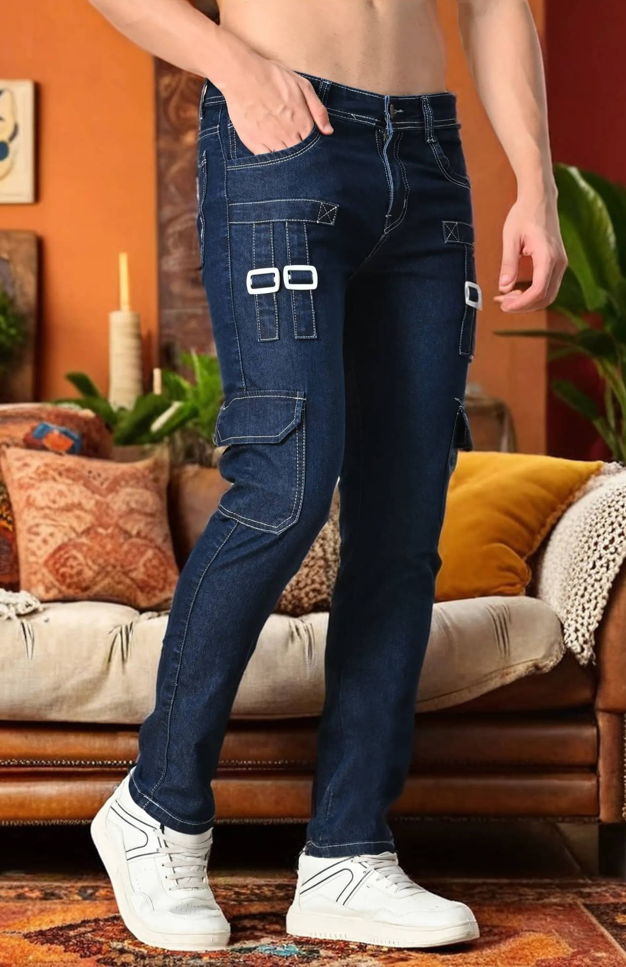     			styhub Washed Men's Jeans - Blue ( Pack of 1 )