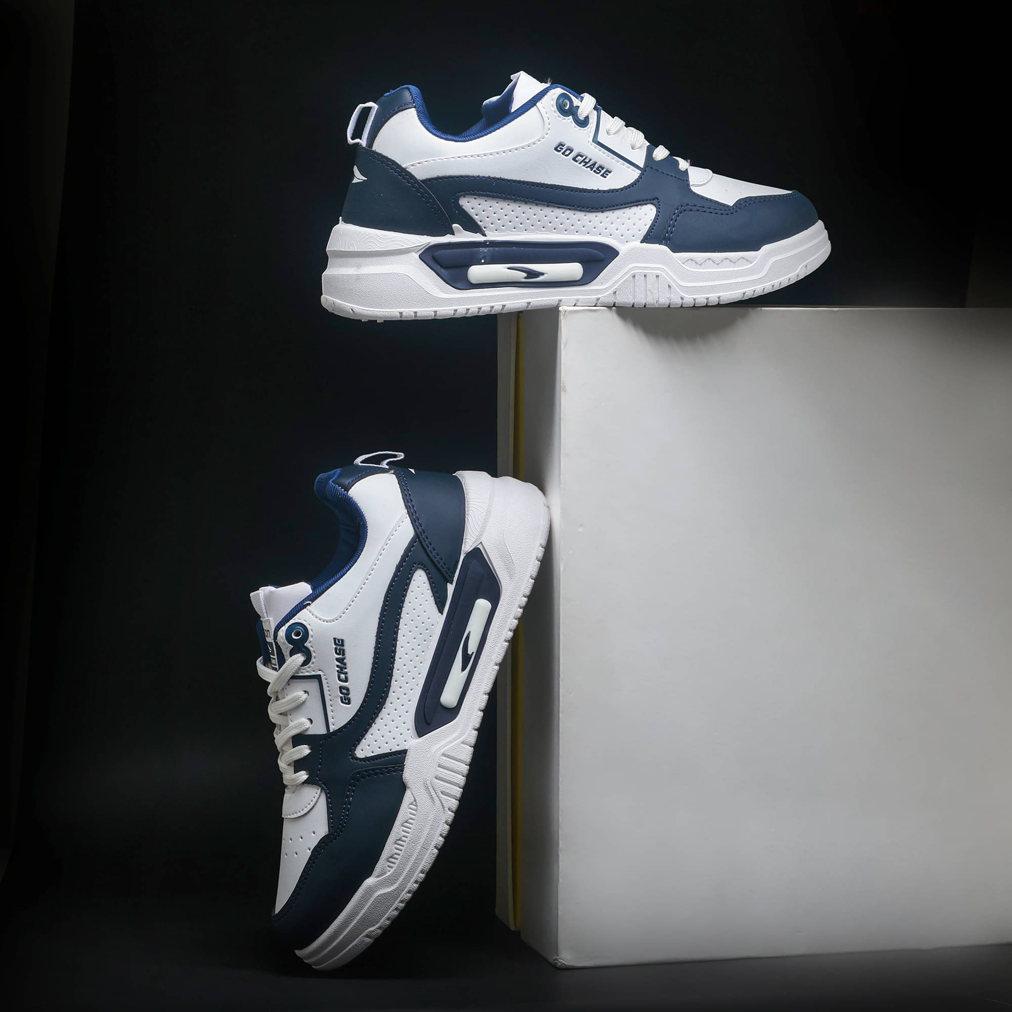     			ASIAN SHADOW-02 White Men's Sneakers