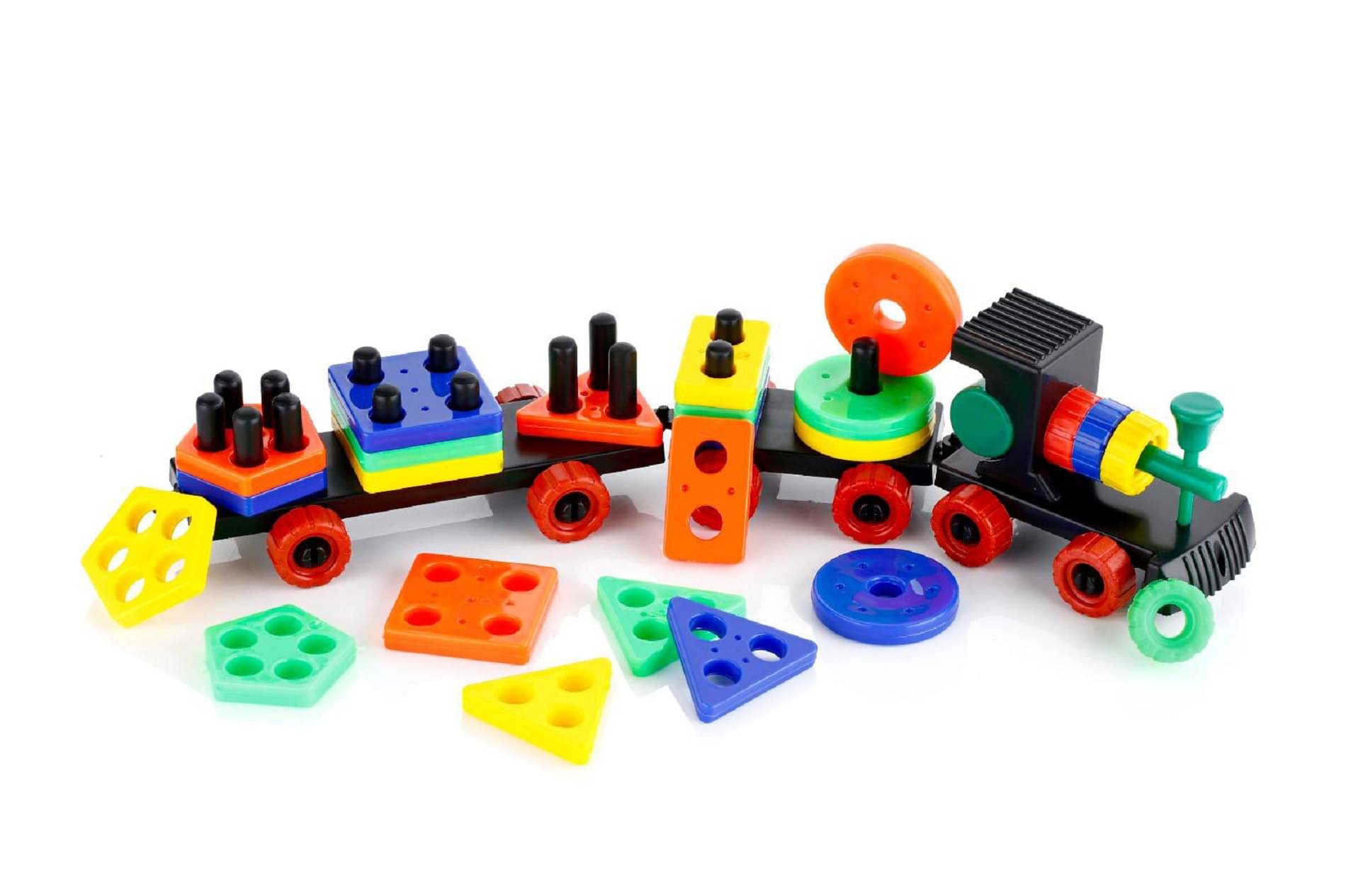     			Angle Geometric Plastic Blocks, Sorting & Stacking Toys for Toddlers and Kids, Color Stacker Shape Sorter Educational Learning Toy for 1-3 Years Old Boys and Girls,Multic