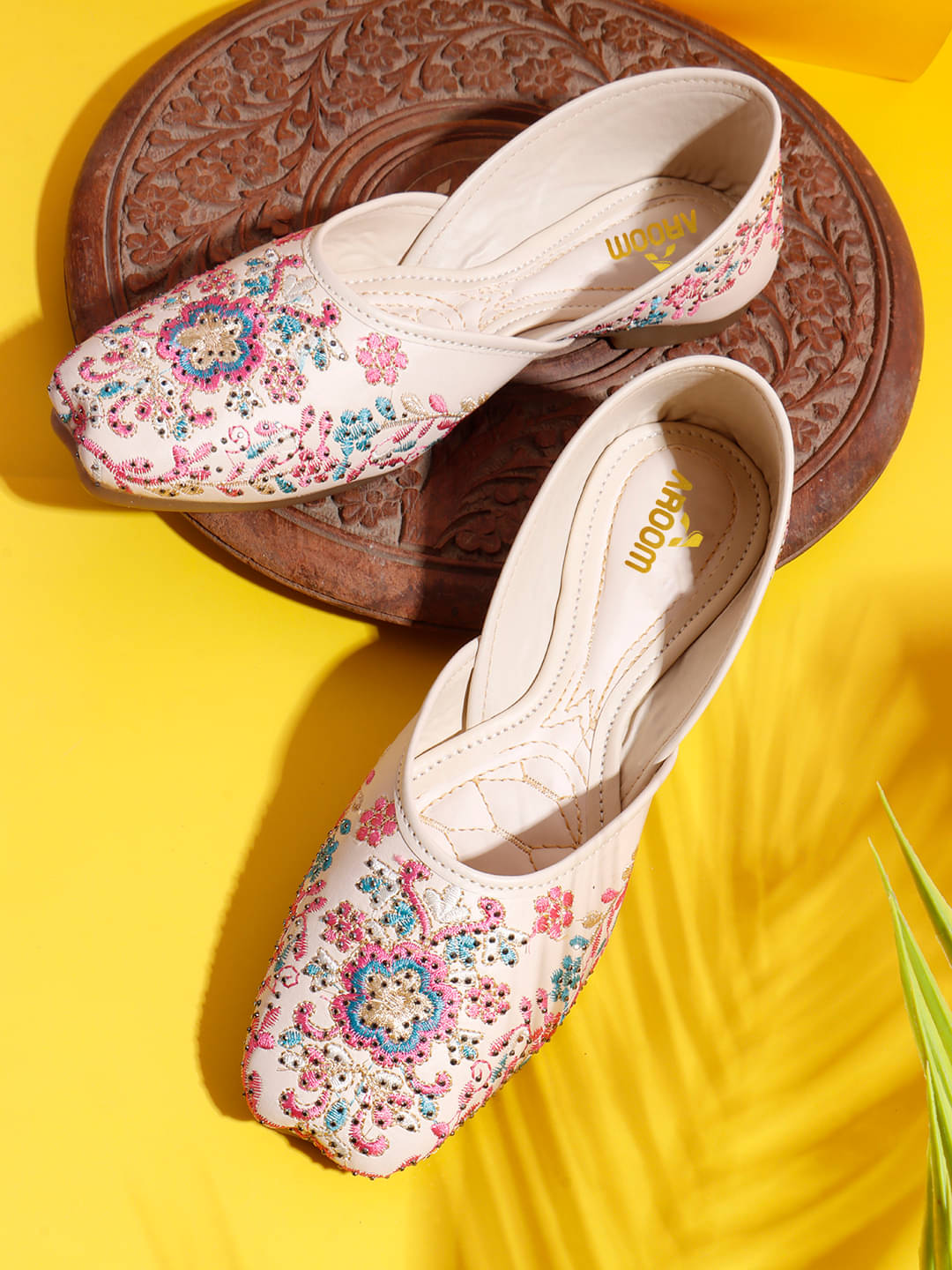 Aroom Cream Women's Mojaris Aroom Cream Women's Mojaris