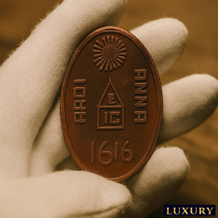 BIG SIZE 50 Gram LIBBO ANNA 1616 EIC, East India Company old Most Demanded India Collective Rare Coin BIG SIZE 50 Gram LIBBO ANNA 1616 EIC, East India Company old Most Demanded India Collective Rare Coin