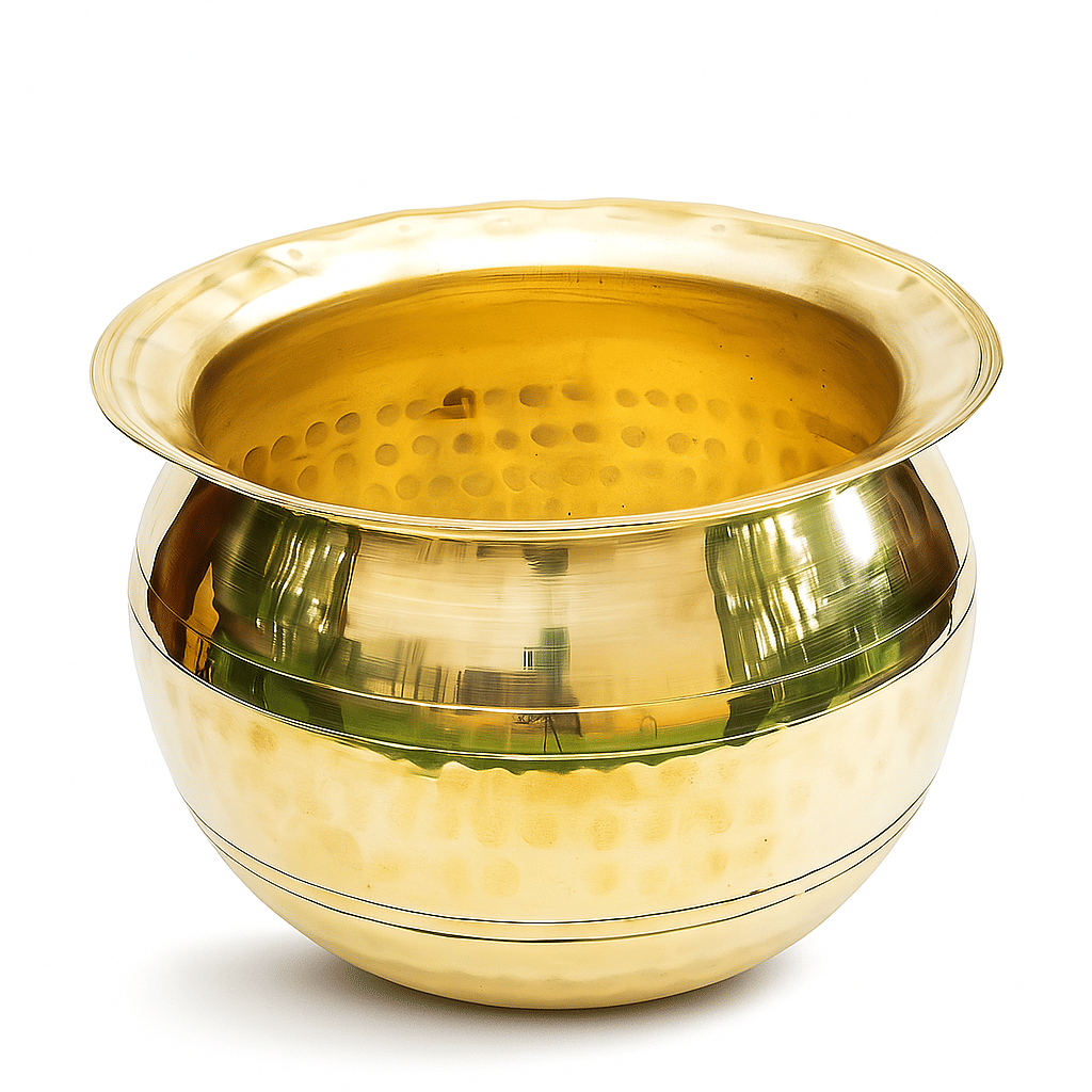 Baipurna BH-5l-30 Non Coated Brass Handi Heavy Bottom without Lid 20 cm Diameter 2 Ltr Baipurna BH-5l-30 Non Coated Brass Handi Heavy Bottom without Lid 20 cm Diameter 2 Ltr