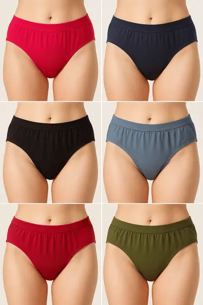     			Bebron Cotton Lycra Hipster ( Multicolor11 , Pack of 6 )