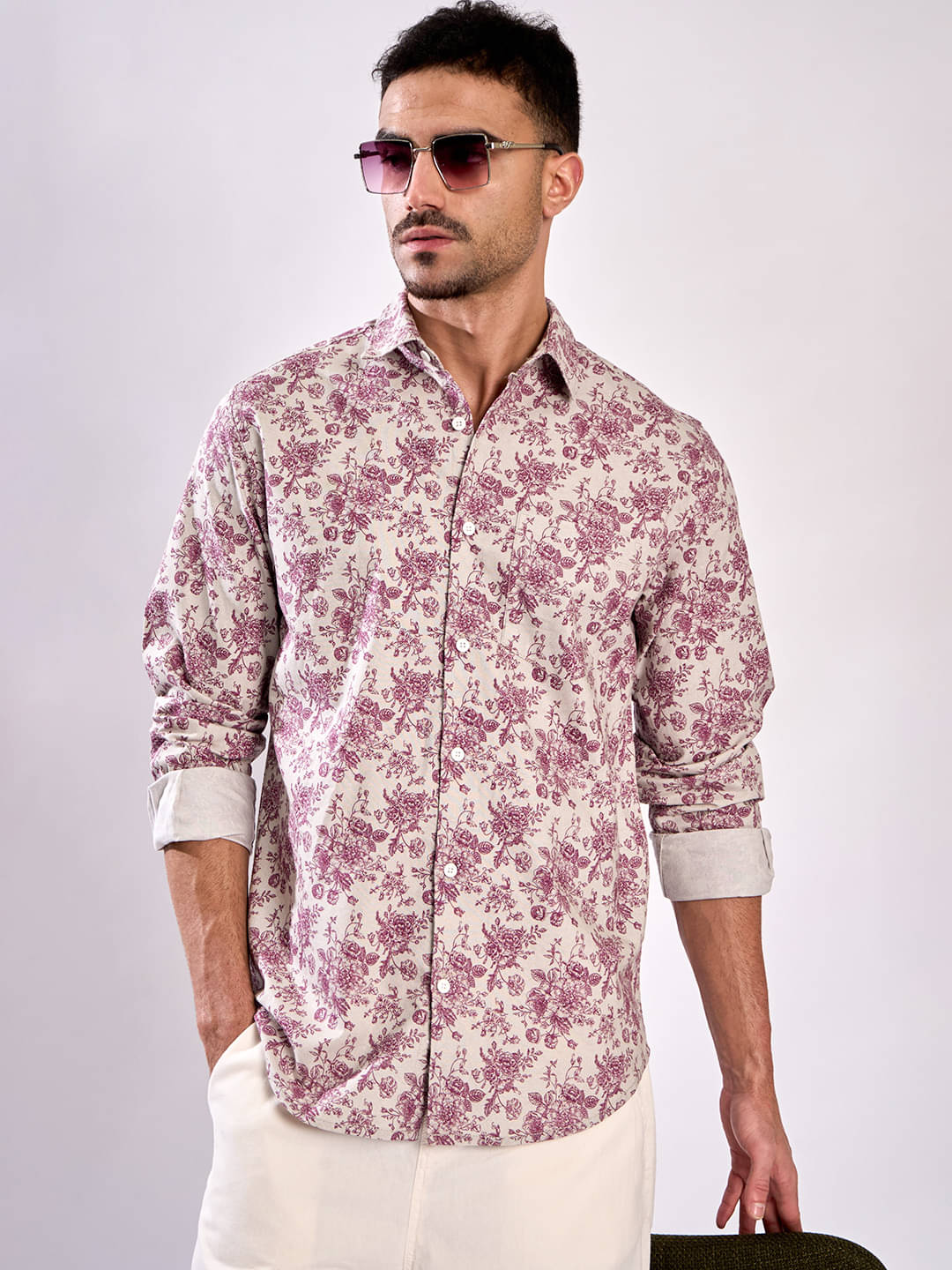     			Bene Kleed 100% Cotton Regular Fit Printed Full Sleeves Men's Casual Shirt - Multi ( Pack of 1 )
