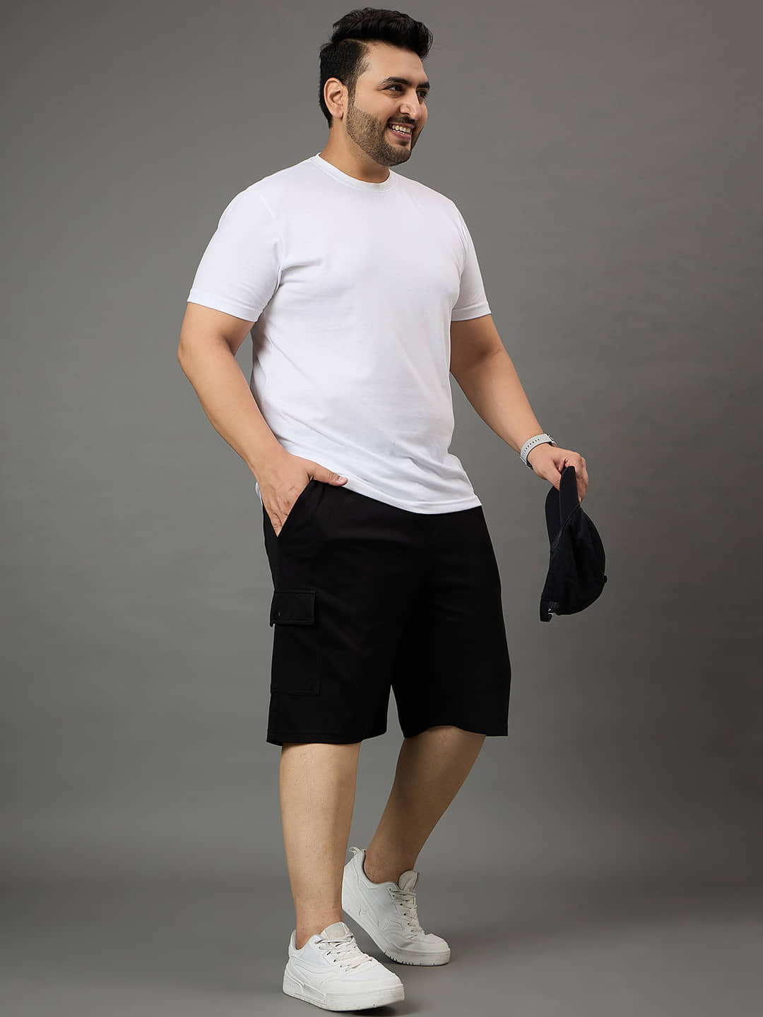 Club York Black Cotton Blend Men's Shorts ( Pack of 1 ) - Shorts | Buy online on ZillyBuy