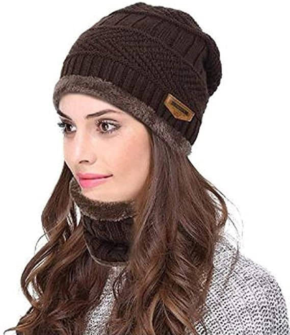     			Evanden Brown Woollen Women's Cap ( Pack of 1 )