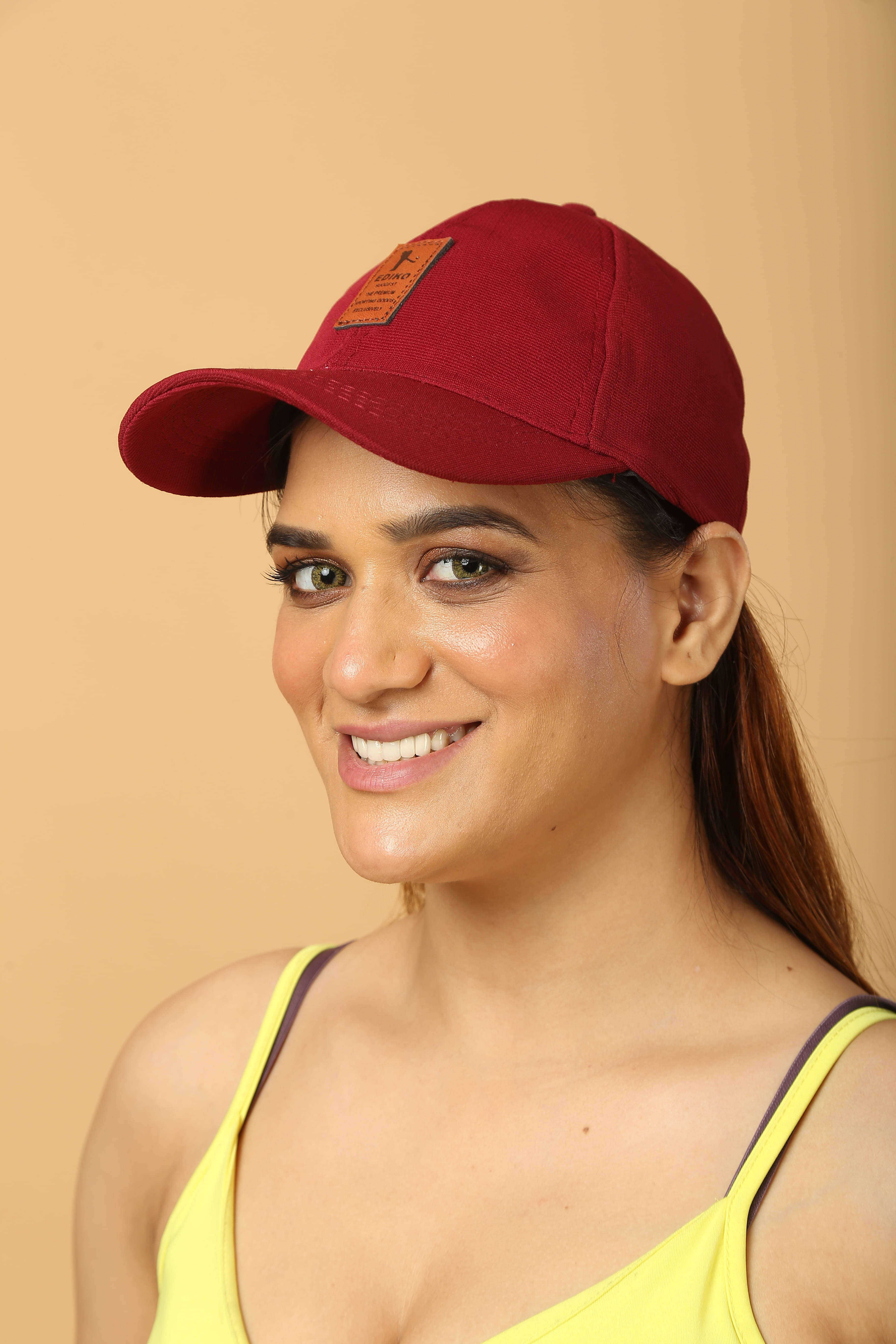     			Evanden Maroon Cotton Women's Cap ( Pack of 2 )