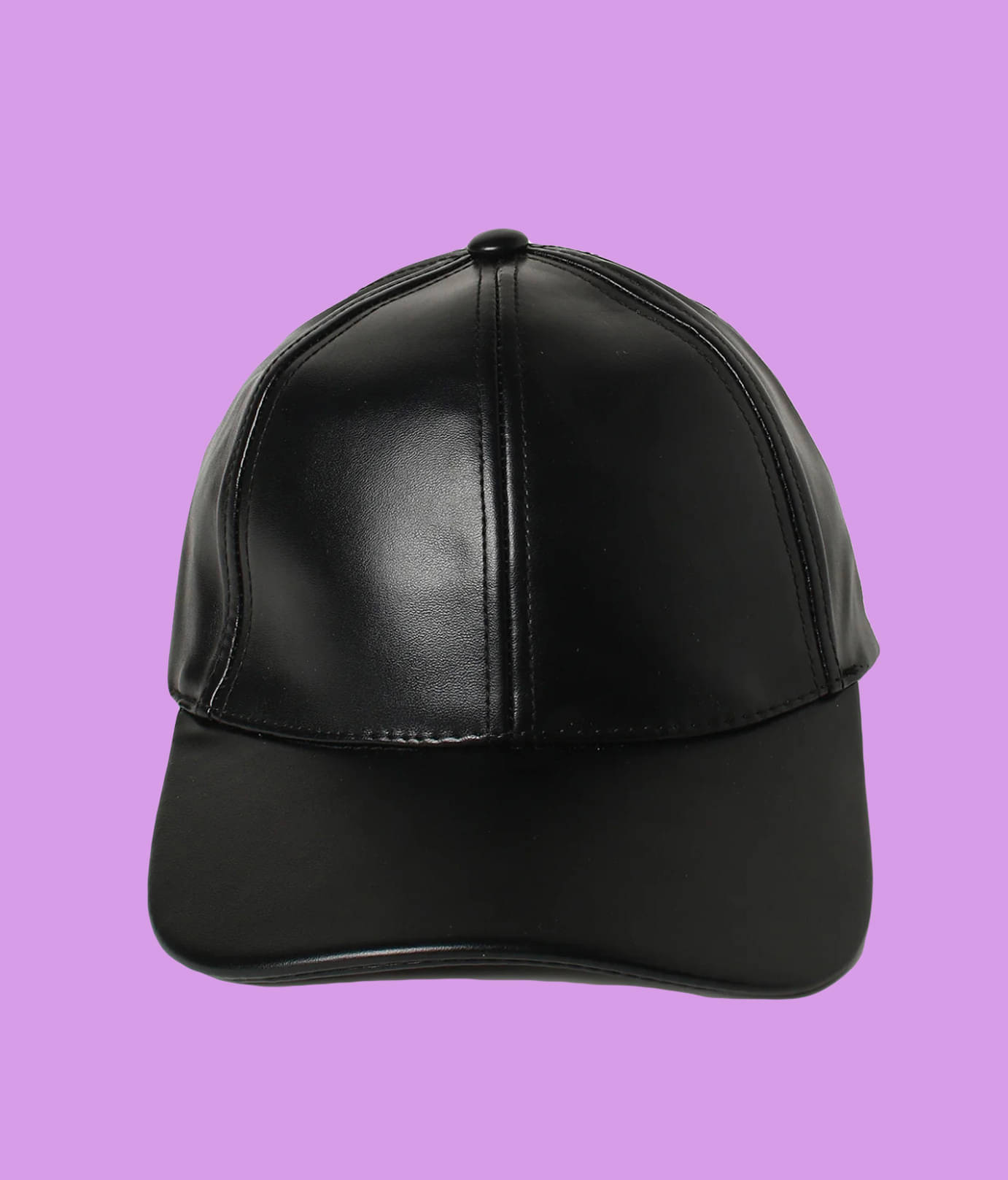     			Evanden Pack of 1 PU Leather Men's Cap ( Black )