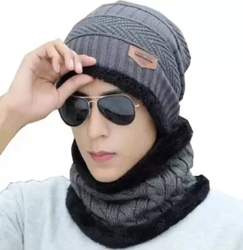     			Evanden Pack of 1 Woollen Men's Cap ( Grey )