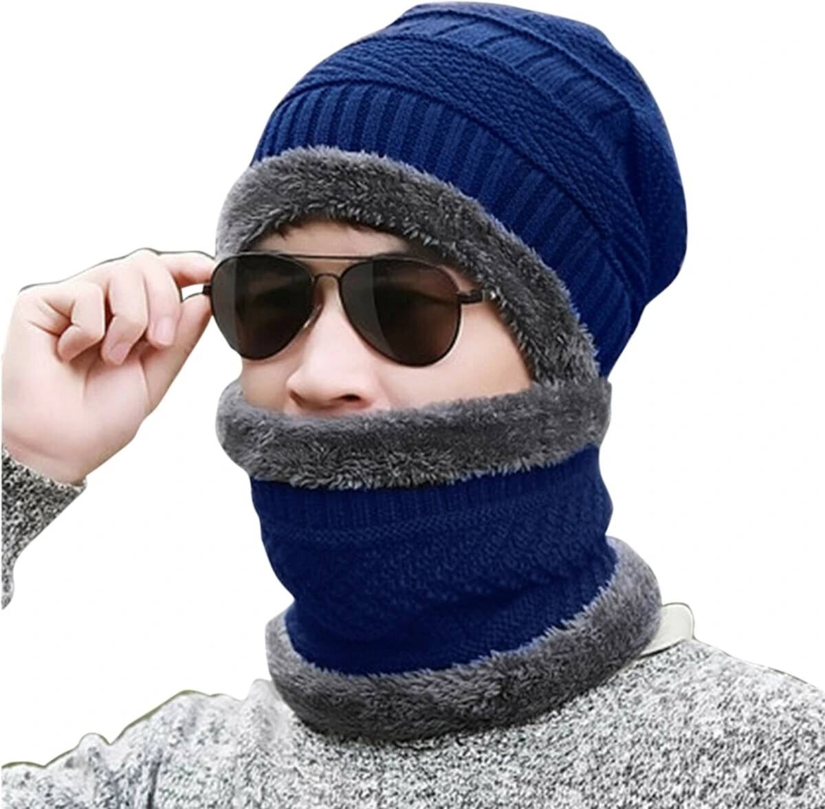     			Evanden Pack of 1 Woollen Men's Cap ( Blue )