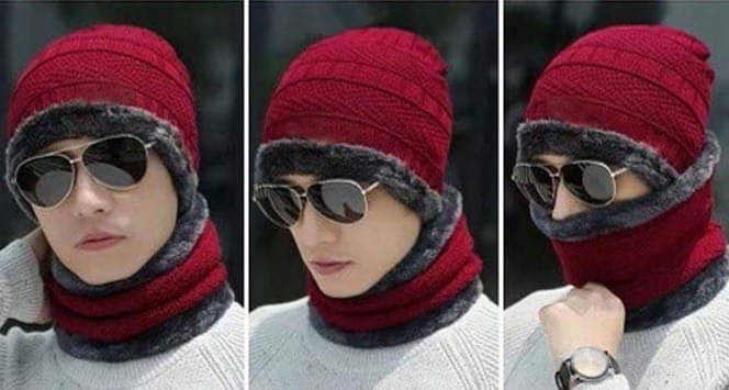     			Evanden Pack of 1 Woollen Men's Cap ( Maroon )