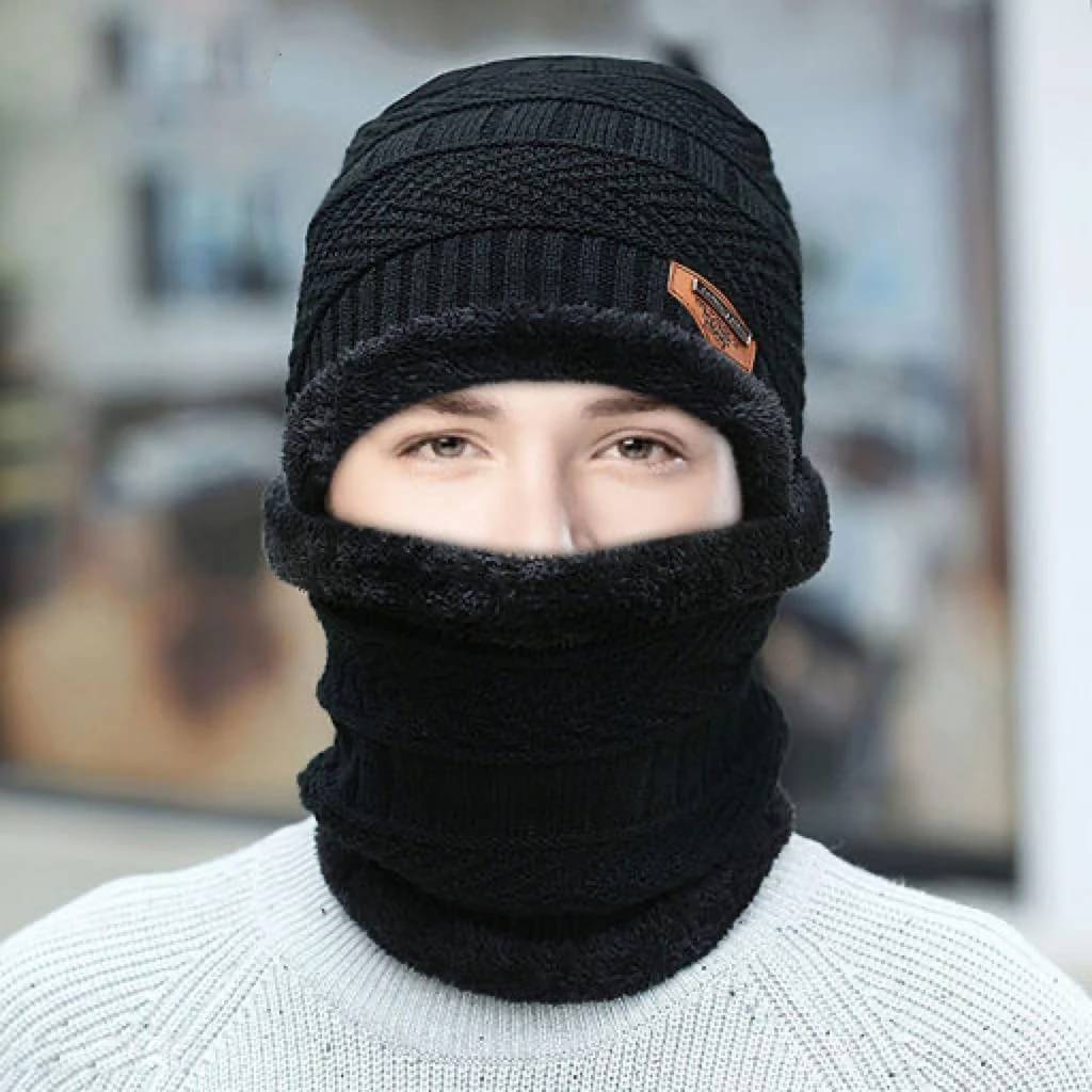     			Evanden Pack of 1 Woollen Men's Cap ( Black )