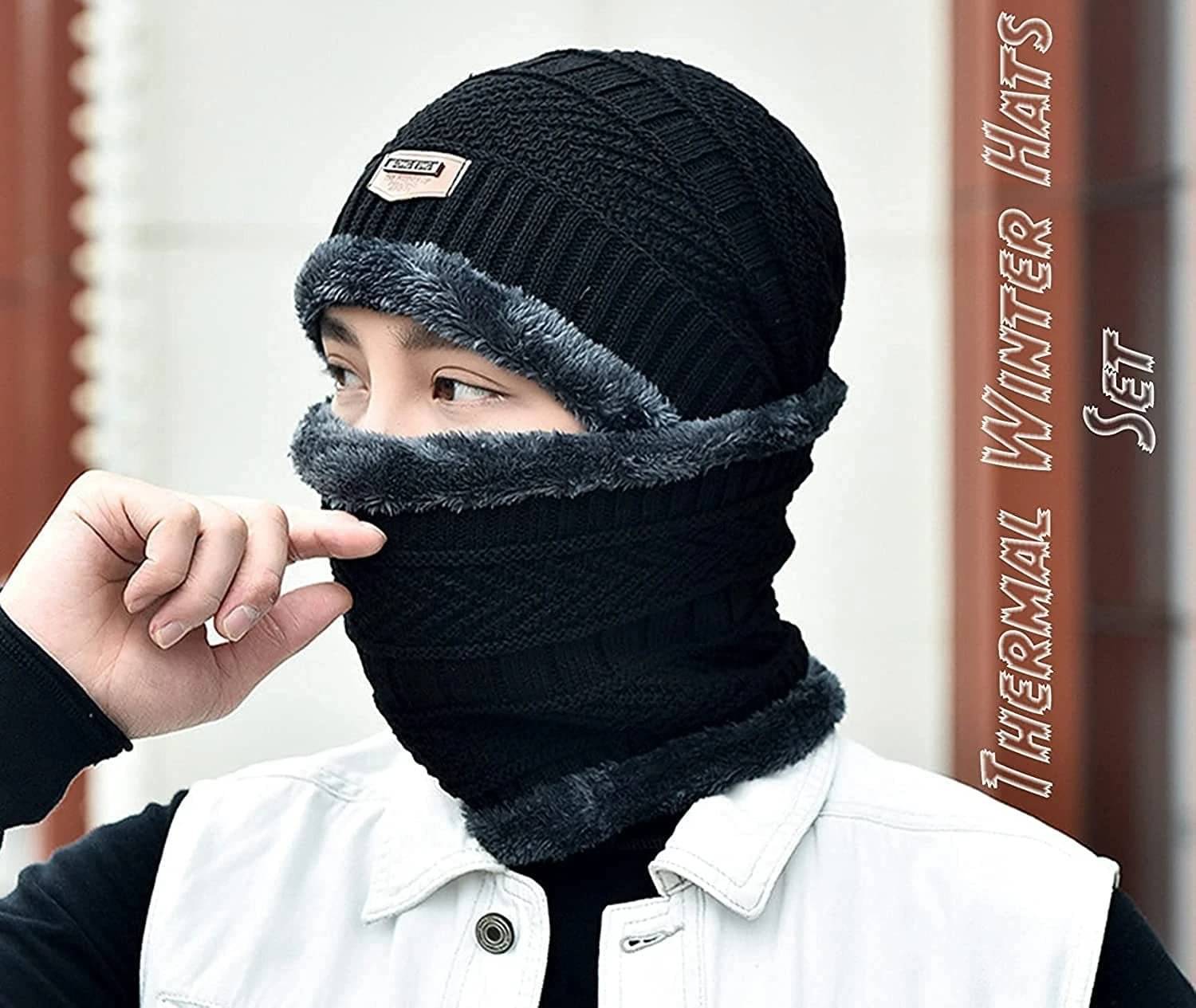     			Evanden Pack of 1 Woollen Men's Cap ( Black )