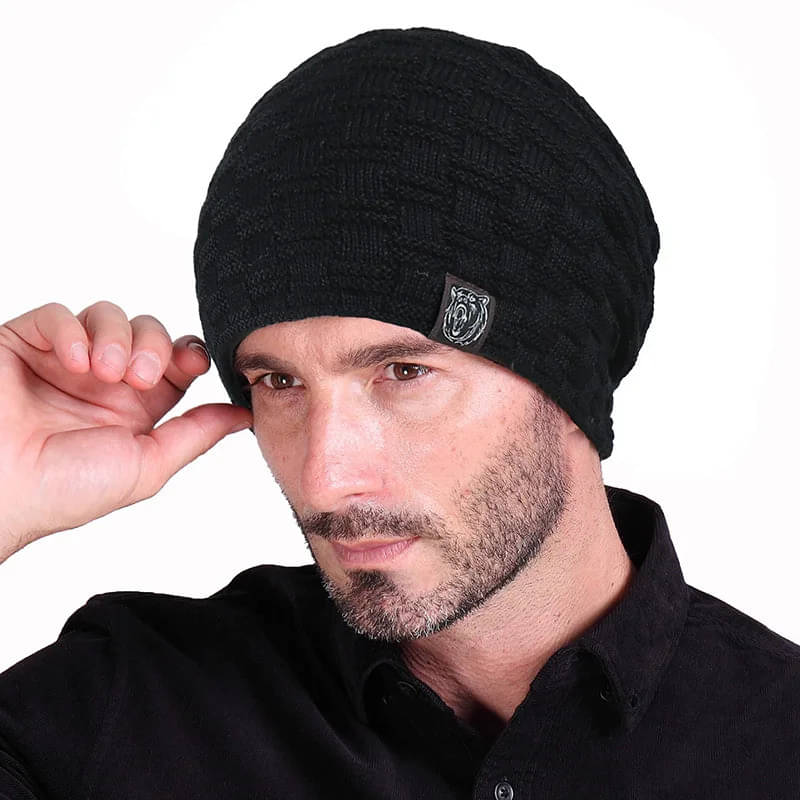     			Evanden Pack of 1 Woollen Men's Cap ( Black )