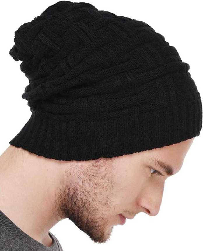     			Evanden Pack of 1 Woollen Men's Cap ( Black )