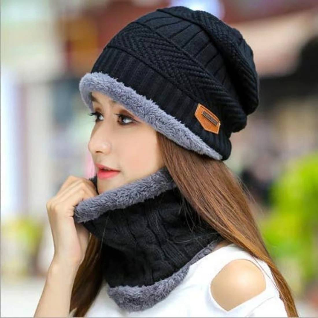     			Evanden Pack of 1 Woollen Men's Cap ( Black )