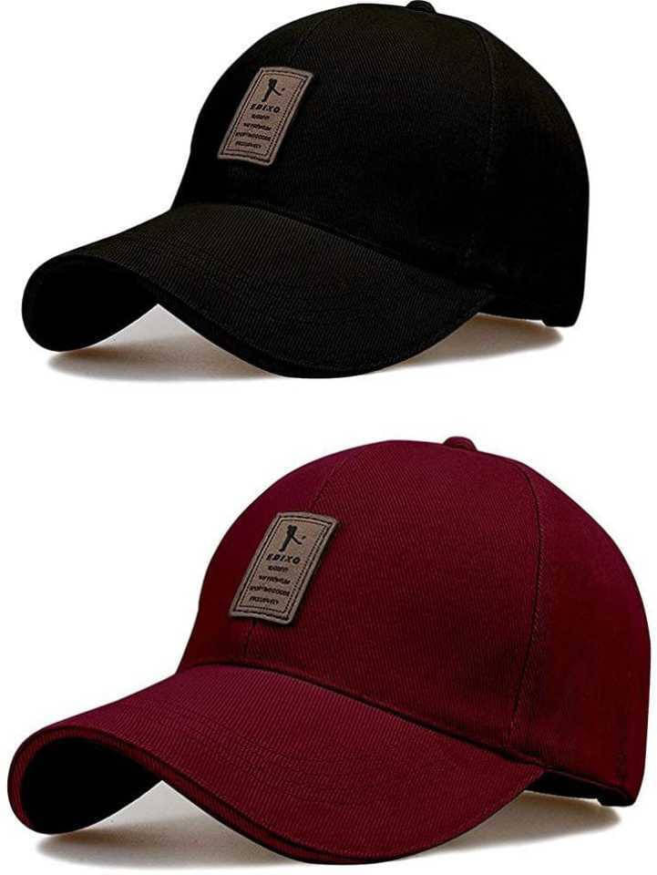 Evanden Pack of 2 Cotton Men's Cap ( Multicolor )     			Evanden Pack of 2 Cotton Men's Cap ( Multicolor )