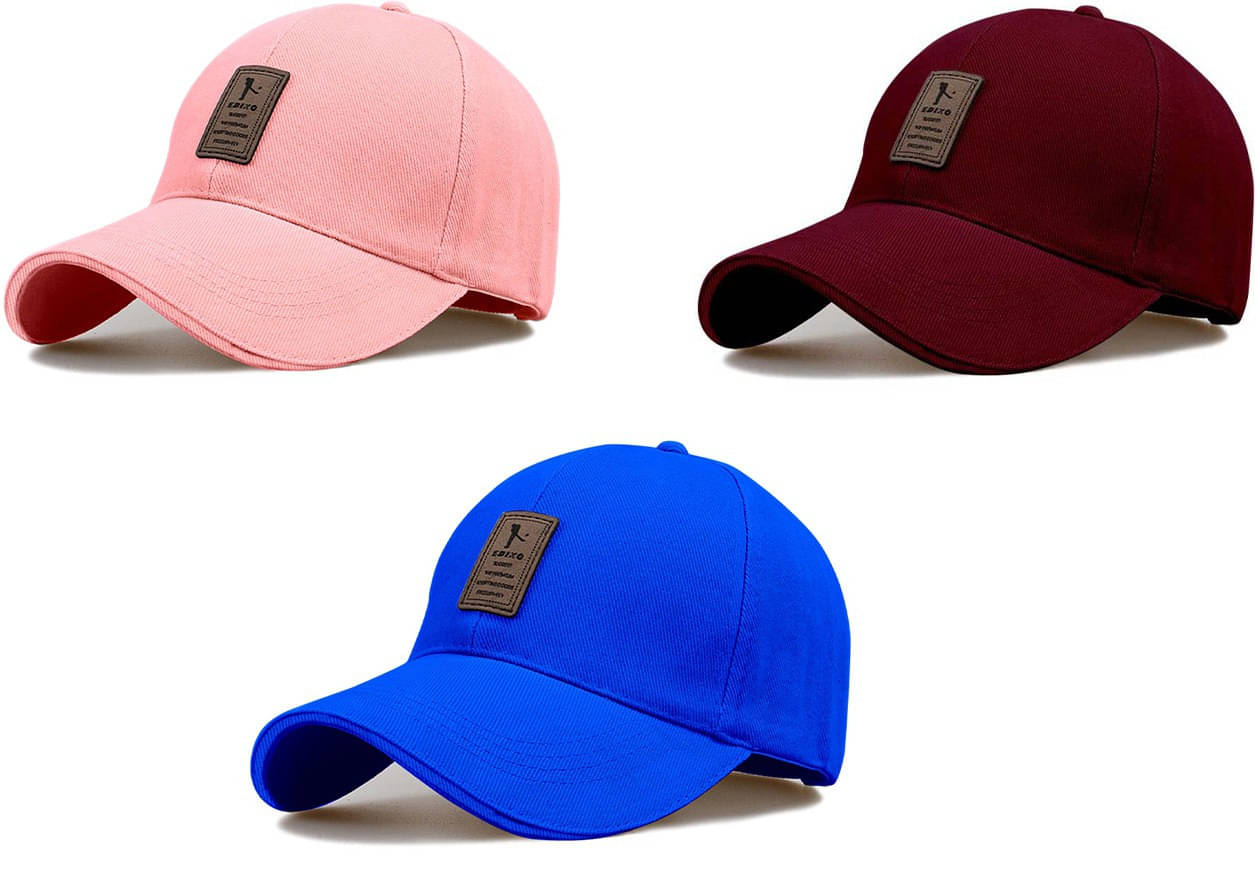 Evanden Pack of 3 Cotton Men's Cap ( Multicolor ) Evanden Pack of 3 Cotton Men's Cap ( Multicolor )