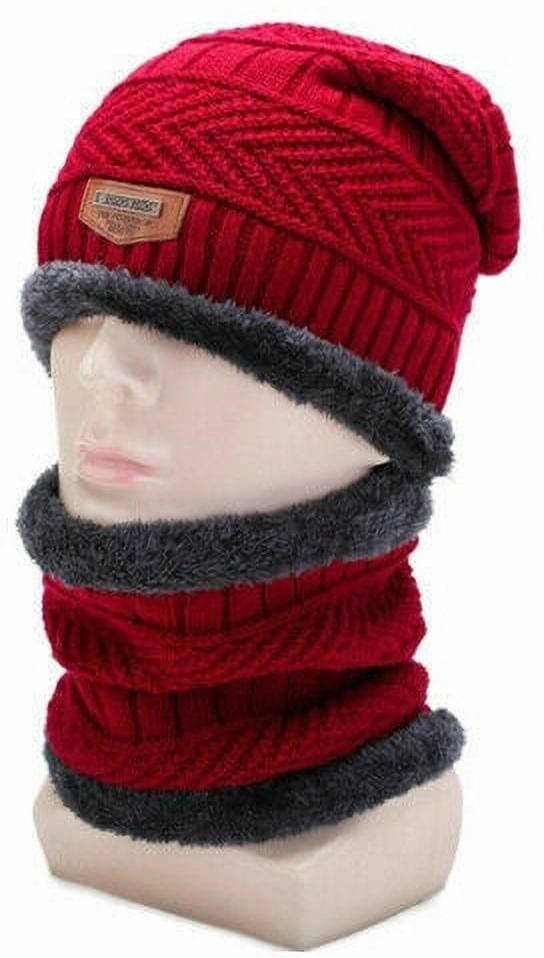 Evanden Red Woollen Women's Cap ( Pack of 2 ) Evanden Red Woollen Women's Cap ( Pack of 2 )