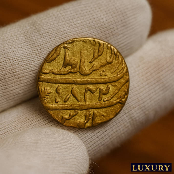     			Extremely Rare 1 Rupee 1827 Maharaja Ranjit Singh,  Amritsar old Most Demanded India Collective Gold-Plated Coin
