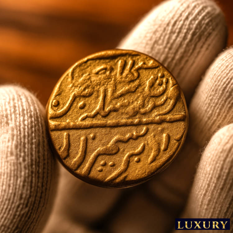 Extremely Rare 1 Rupee 1827 Maharaja Ranjit Singh, Amritsar old Most Demanded India Collective Gold-Plated Coin Extremely Rare 1 Rupee 1827 Maharaja Ranjit Singh, Amritsar old Most Demanded India Collective Gold-Plated Coin