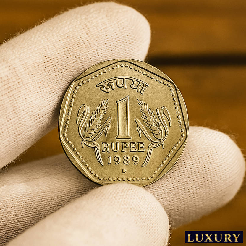 Extremely Rare 1 Rupees 1989 Dot/Noida Mint, Small Issue old Fancy Most Demanded India Collective Coin Extremely Rare 1 Rupees 1989 Dot/Noida Mint, Small Issue old Fancy Most Demanded India Collective Coin
