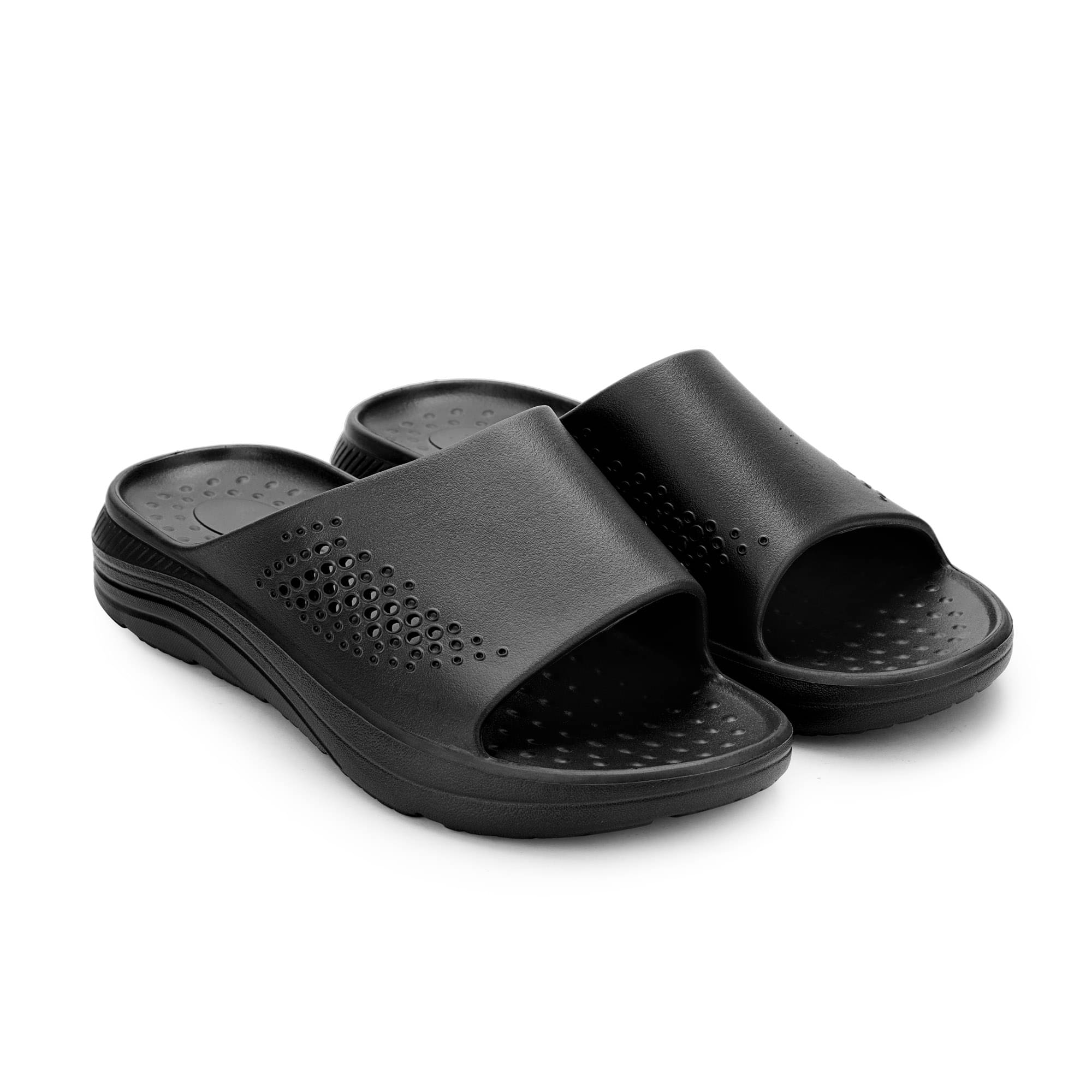    			HOPPA Black Men's Daily Slipper