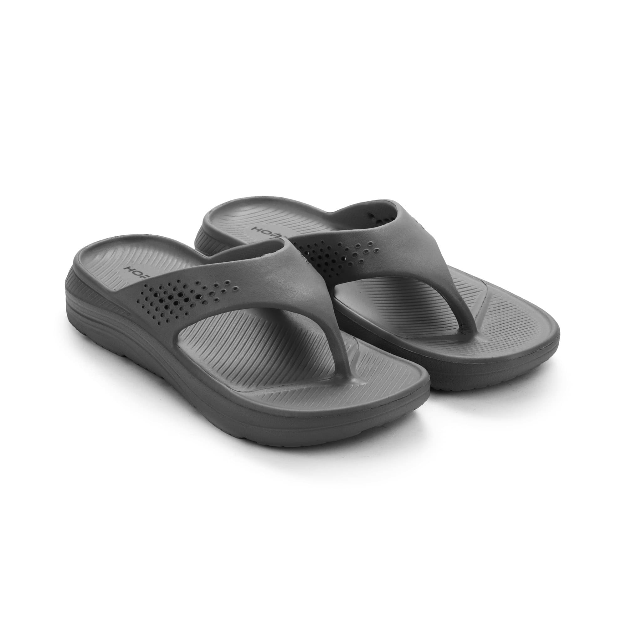     			HOPPA Dark Grey Men's Slide Flip Flop