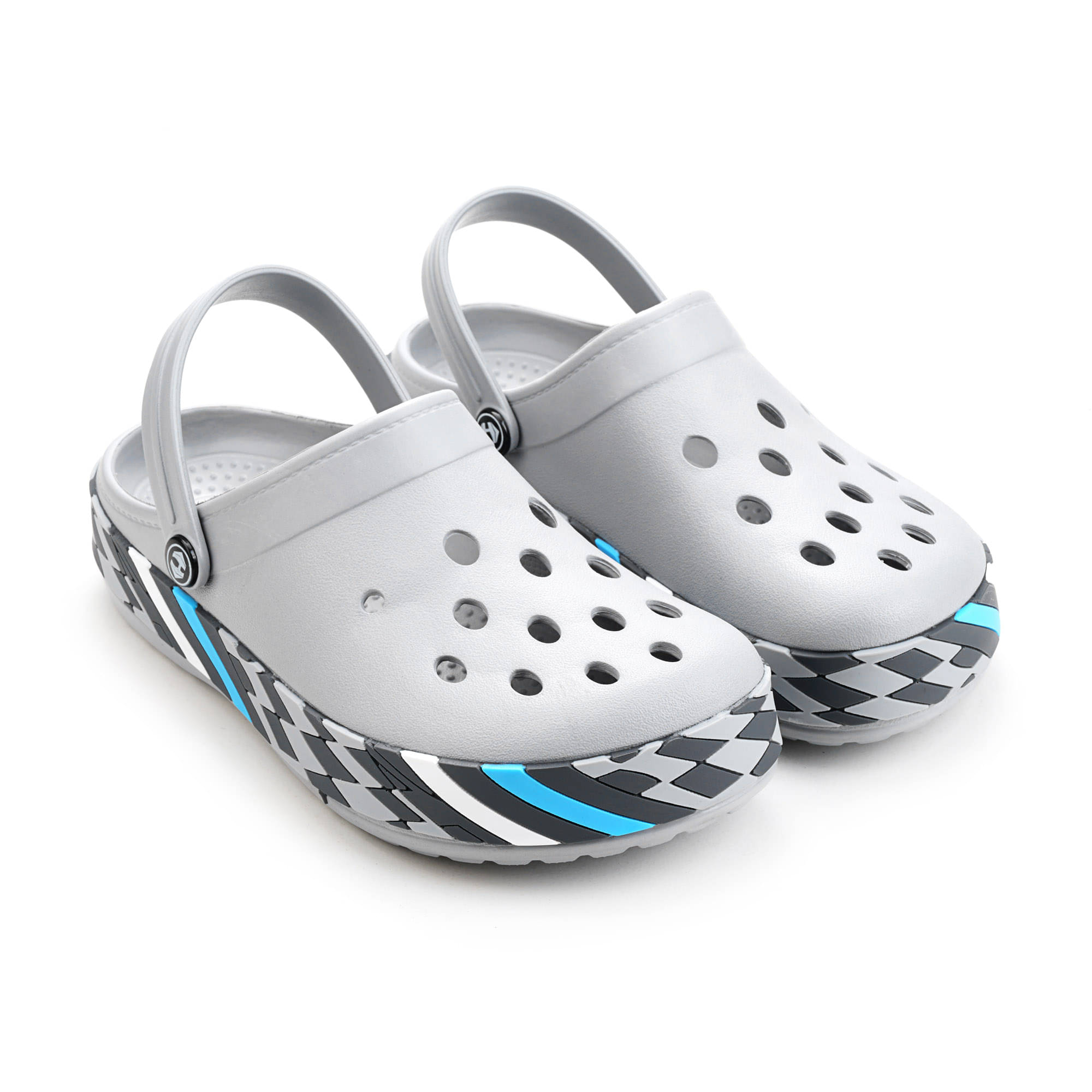     			HOPPA - Light Grey Men's Clogs