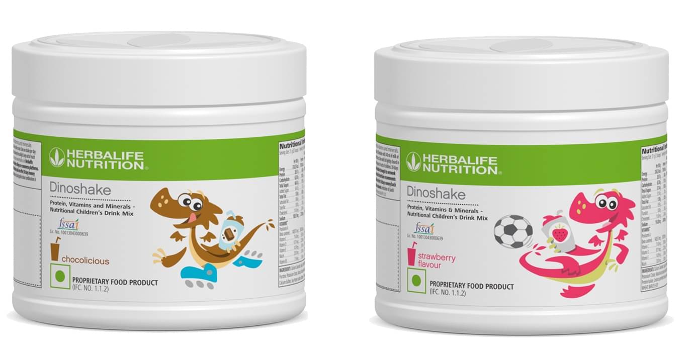 Herbalife Nutrition Dinoshake Chocolate & Strawberry Flavor 400 gm Herbalife Nutrition Dinoshake Chocolate & Strawberry Flavor 400 gm