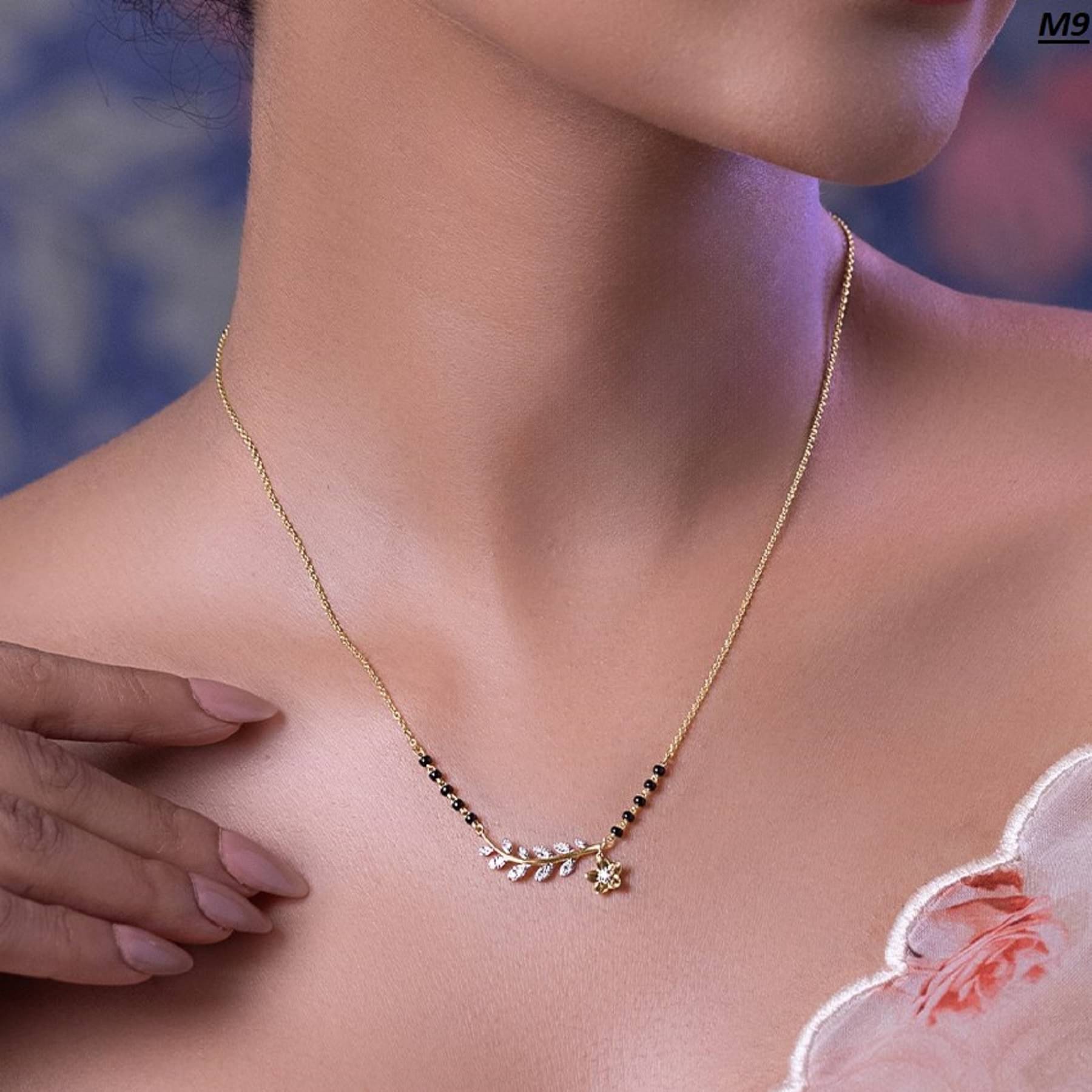     			KIRTAN ENT Golden Mangalsutra ( Pack of 1 )