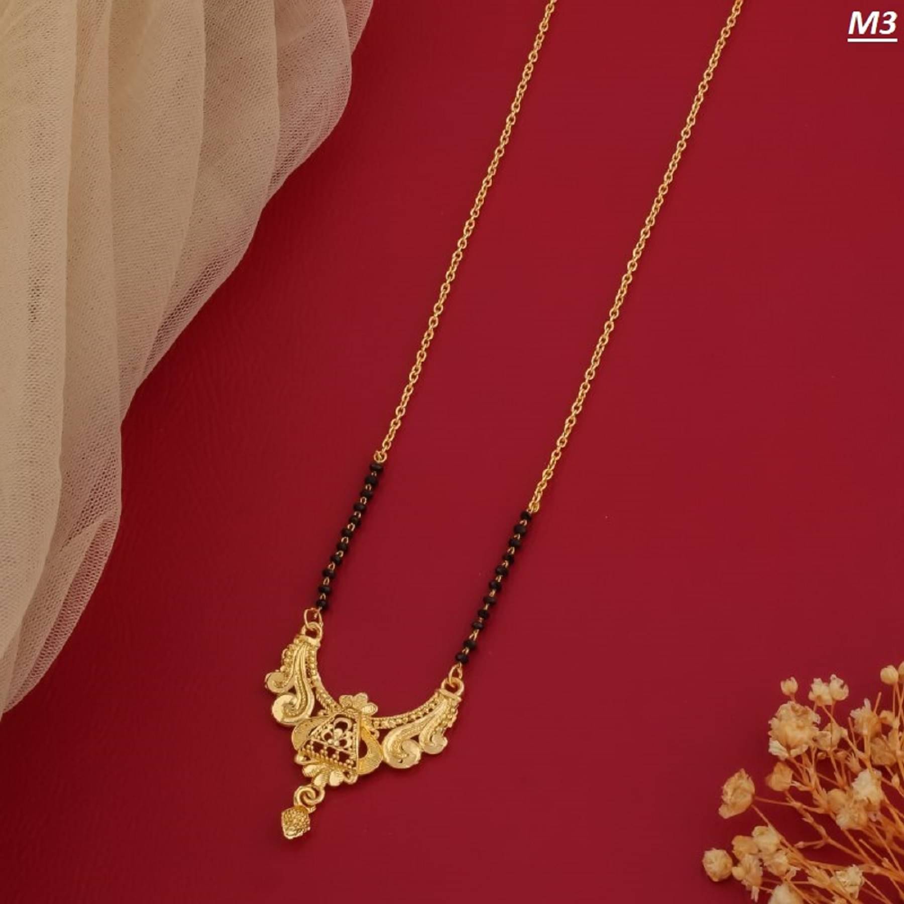     			KIRTAN ENT Golden Mangalsutra ( Pack of 1 )