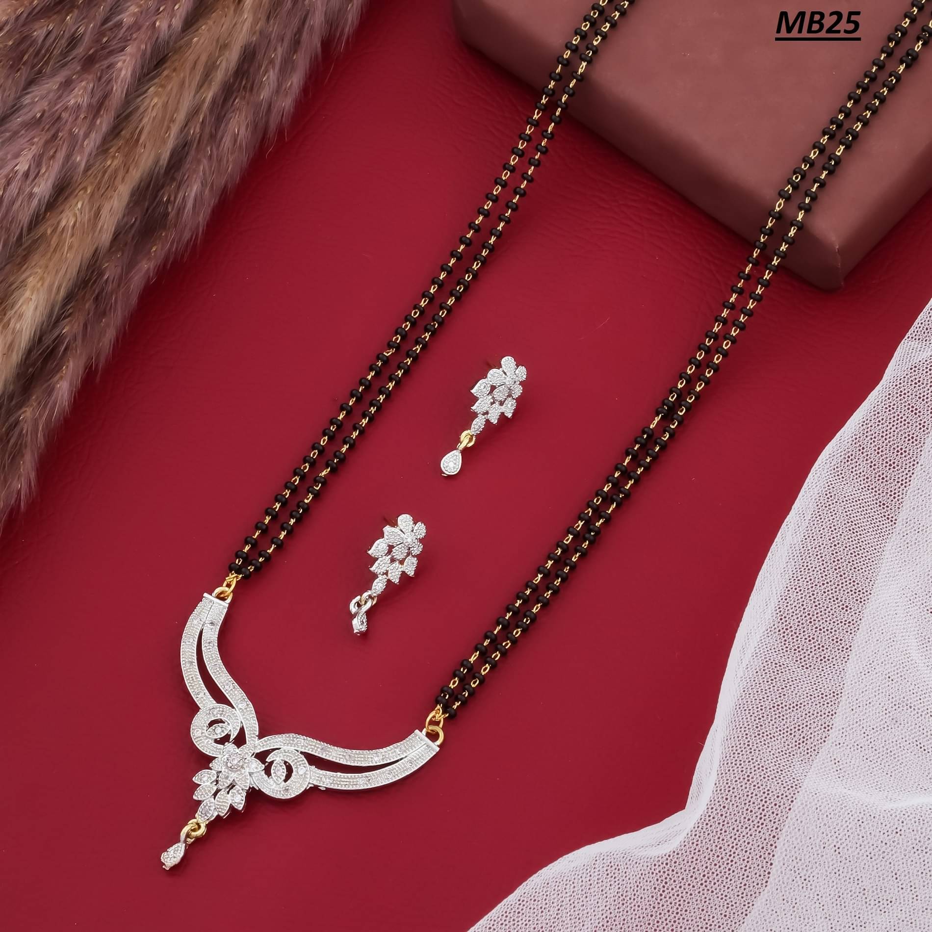    			KIRTAN ENT Golden Mangalsutra Set ( Pack of 1 )