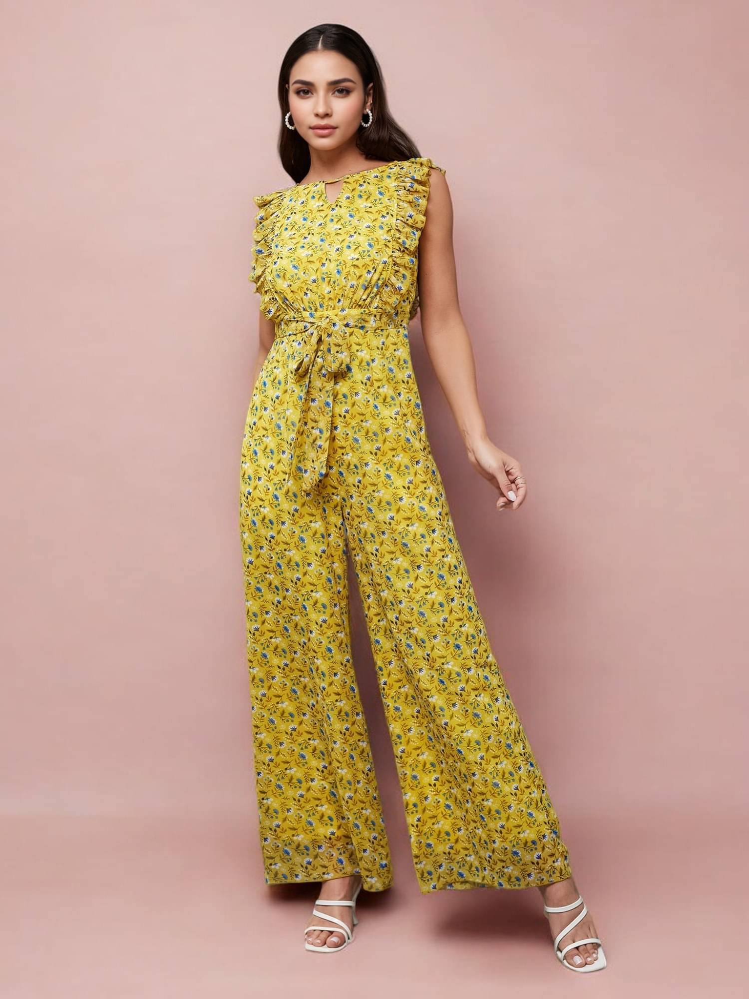 Miss Chase Women Printed Polyester Jumpsuit ( Multicolor )     			Miss Chase Women Printed Polyester Jumpsuit ( Multicolor )