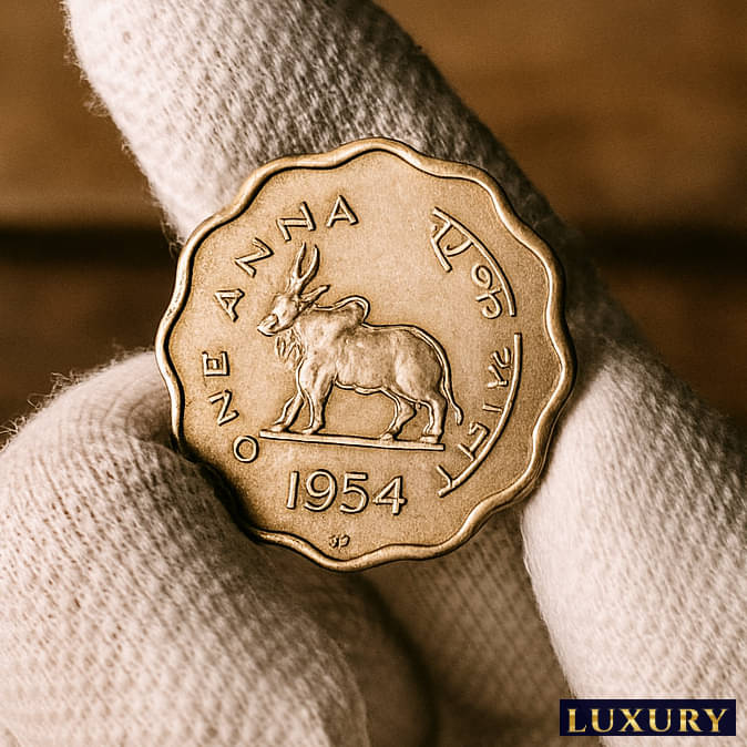     			Rare 1 Anna 1954, old Fancy Most Demanded India Collective Coin