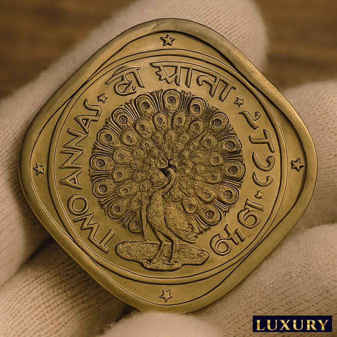 Rare 2 Annas 1949 Peacock, old Fancy Most Demanded India Collective Coin Rare 2 Annas 1949 Peacock, old Fancy Most Demanded India Collective Coin