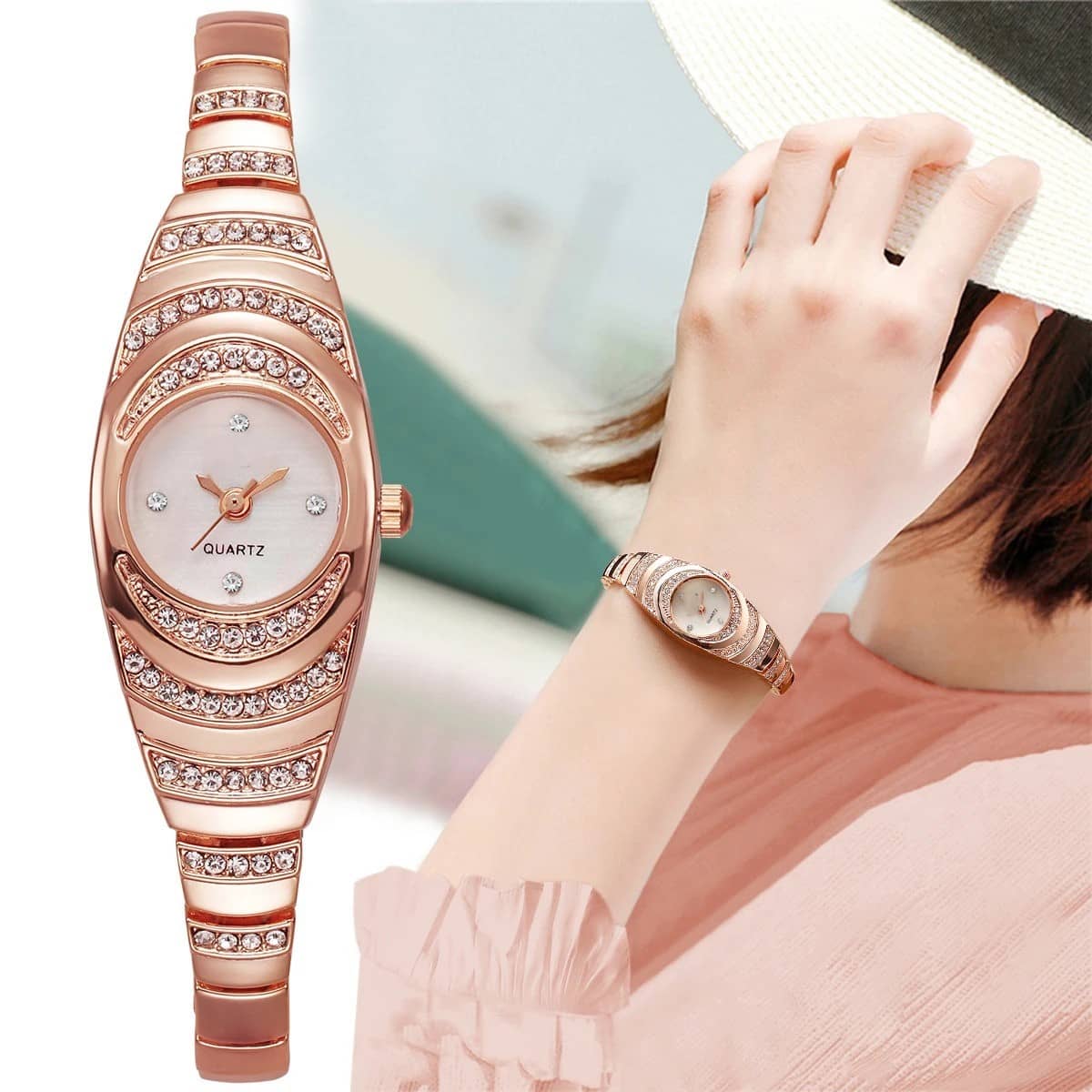 Renaissance Traders Rose Gold Metal Analog Womens Watch