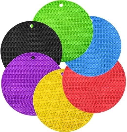     			Silicone Mat for Kitchen Coaster for Dining Table for Hot Pots Trivets for Dining Table Hot Pot Stand Heat Resistant Mats/Pads