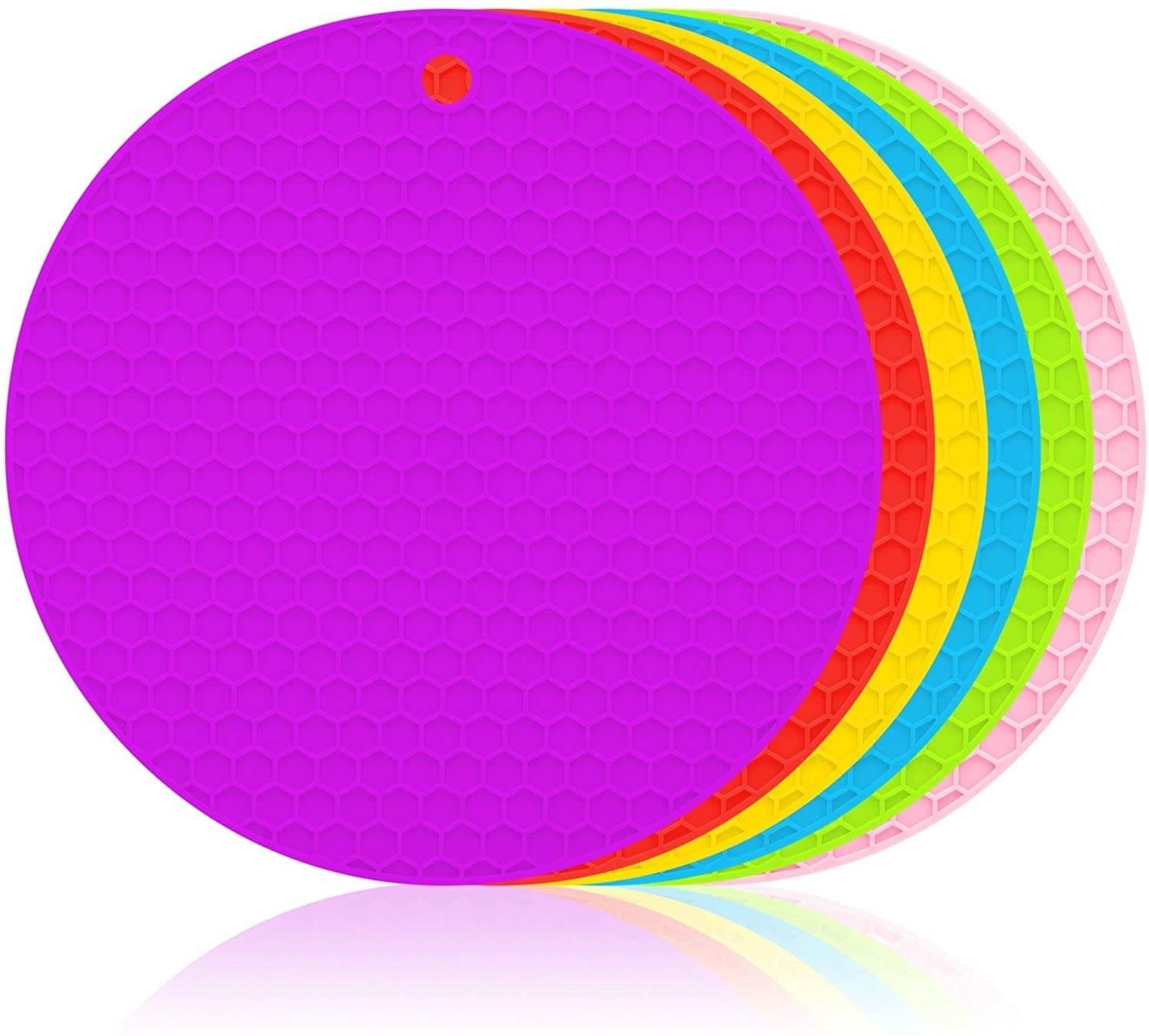     			Silicone Mat for Kitchen Coaster for Dining Table for Hot Pots Trivets for Dining Table Hot Pot Stand Heat Resistant Mats/Pads