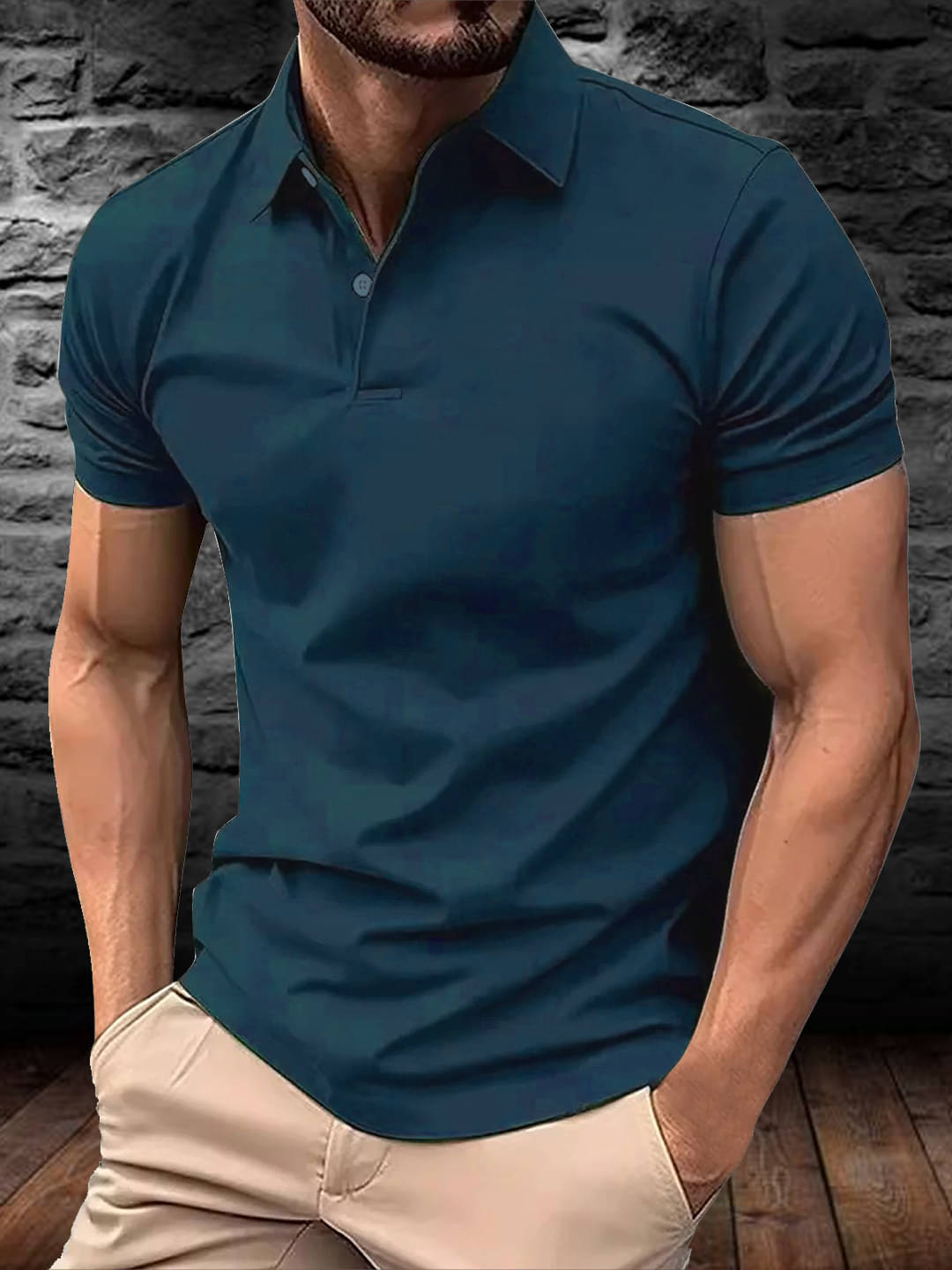 Simple Solution Men Polyester Regular Fit Solid Polo T Shirt ( Blue ) Simple Solution Men Polyester Regular Fit Solid Polo T Shirt ( Blue )