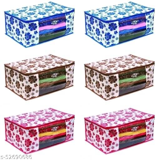 TheYourChoice Non-Woven  Wardrobe Organizer/ Cloth Cover / Saree Cover Assorted Pack of 6     			TheYourChoice Non-Woven  Wardrobe Organizer/ Cloth Cover / Saree Cover Assorted Pack of 6