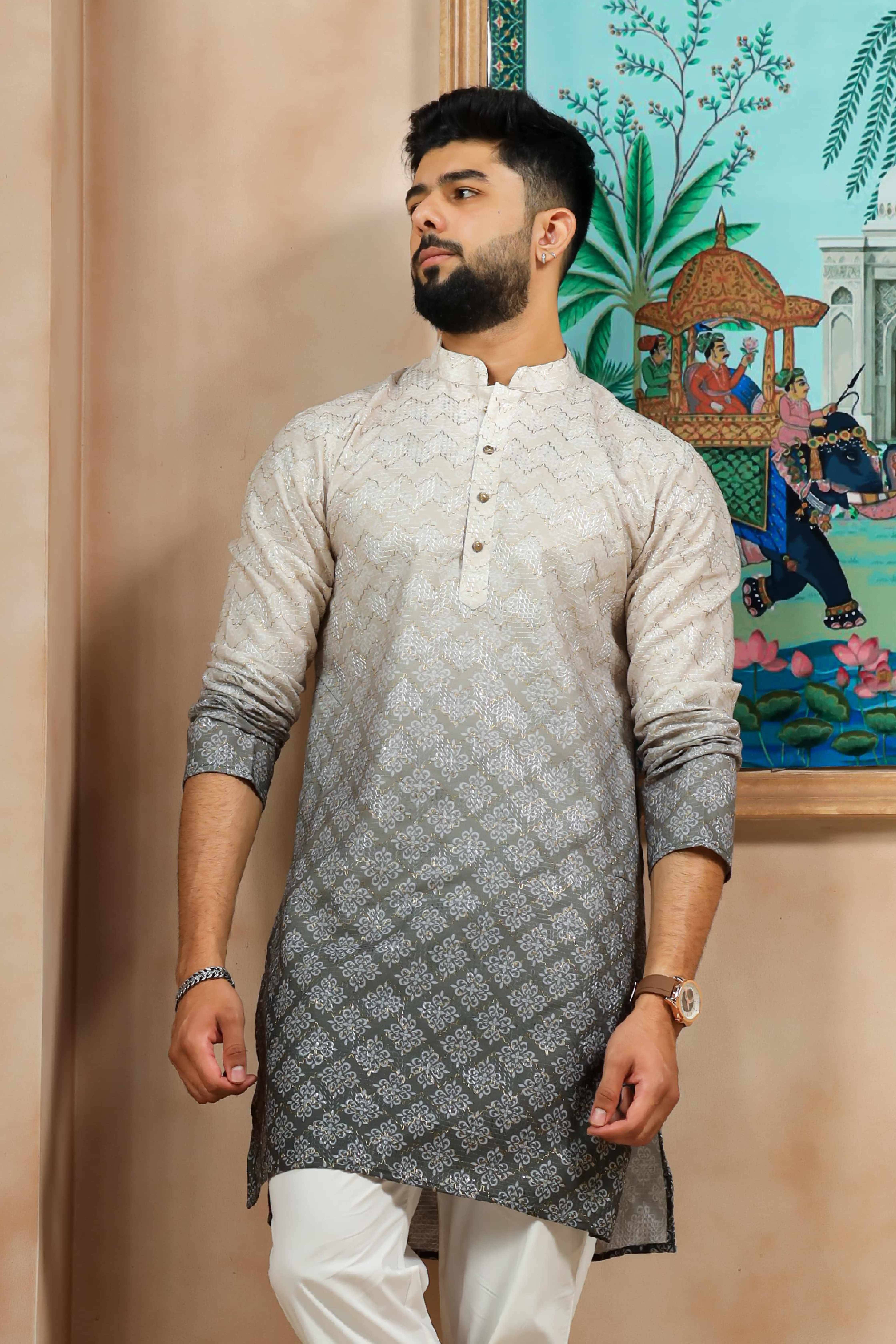     			koshin Red Cotton Blend Regular Fit Men's Kurta Pyjama Set ( Pack of 1 )