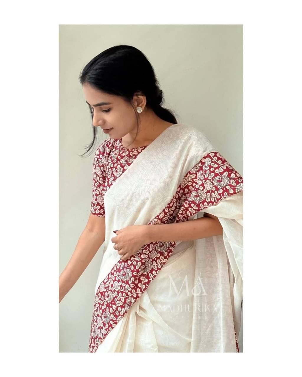     			supalee Tex Linen Printed Regular Saree With Unstitched Blouse Piece ( Multicolor 2 )