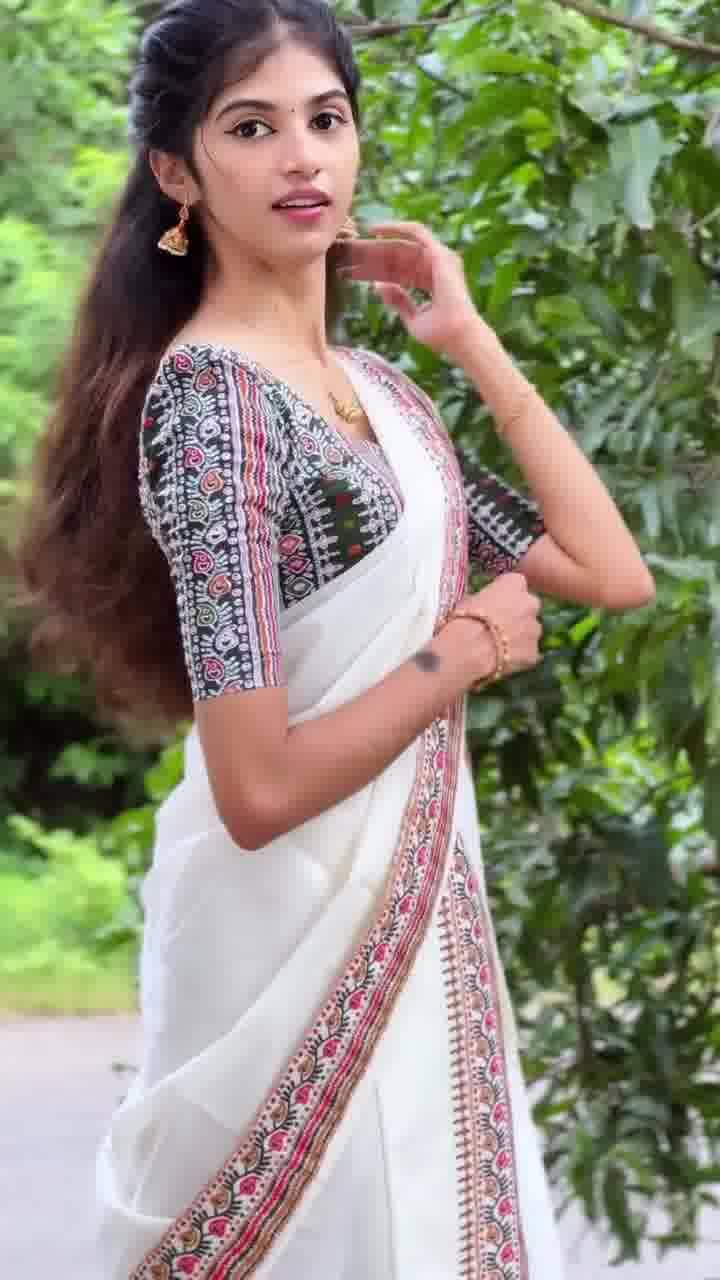     			supalee Tex Linen Printed Regular Saree With Unstitched Blouse Piece ( Multicolor 2 )