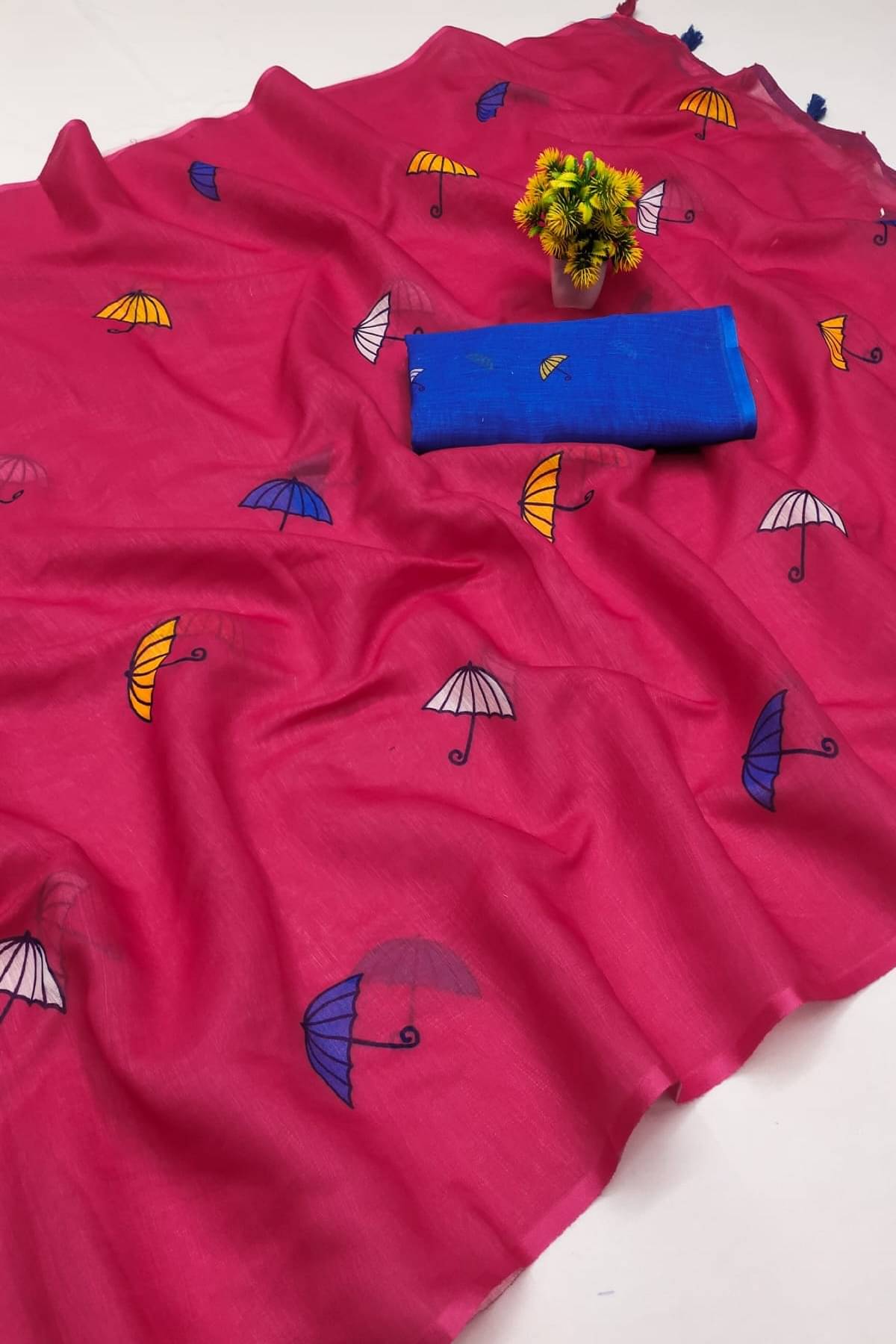 supalee Tex Linen Printed Regular Saree With Unstitched Blouse Piece ( Multicolor 2 ) supalee Tex Linen Printed Regular Saree With Unstitched Blouse Piece ( Multicolor 2 )