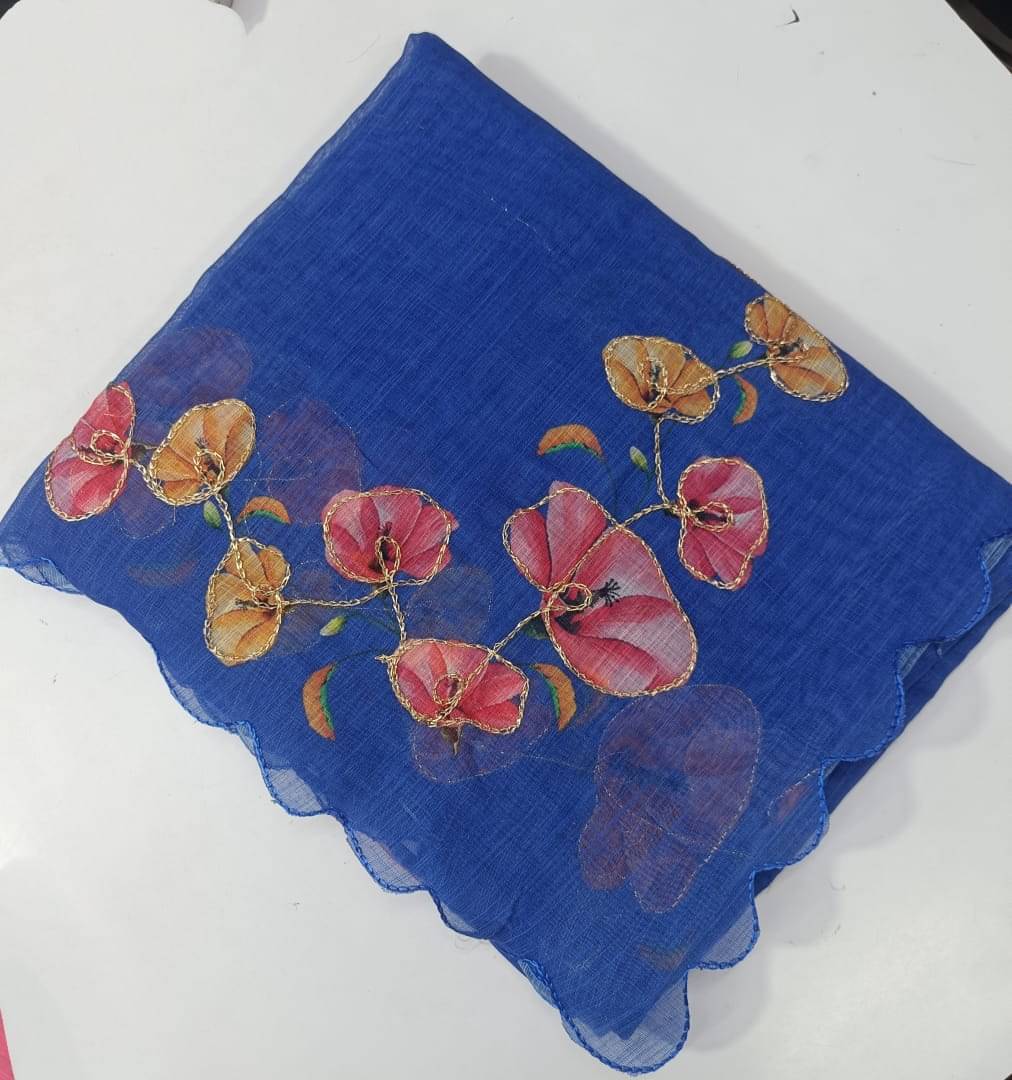 supalee Tex Linen Printed Regular Saree With Unstitched Blouse Piece ( Multicolor 2 ) supalee Tex Linen Printed Regular Saree With Unstitched Blouse Piece ( Multicolor 2 )